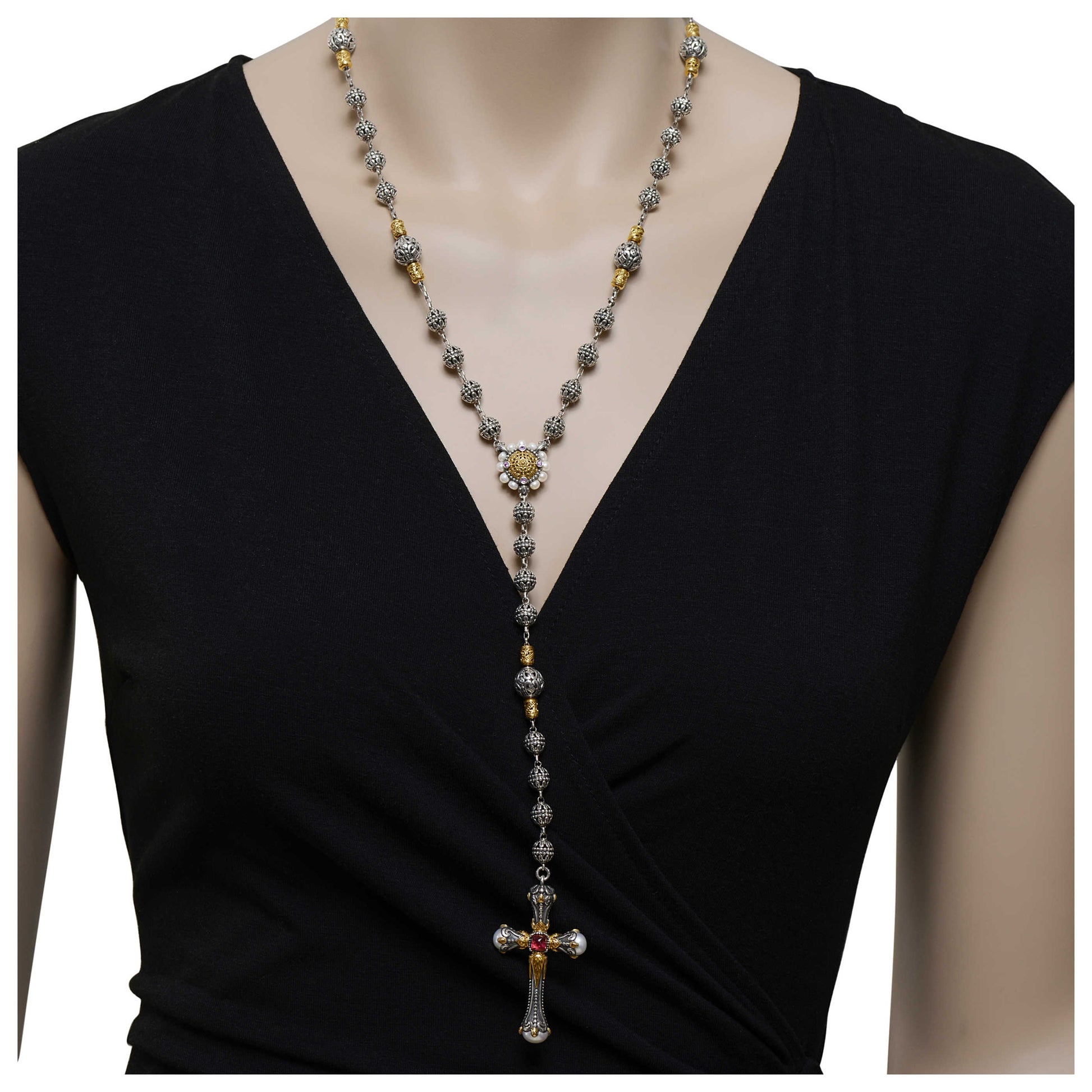 Konstantino Lariat Women's Necklace KOMK4736-450-CUT - Image #2