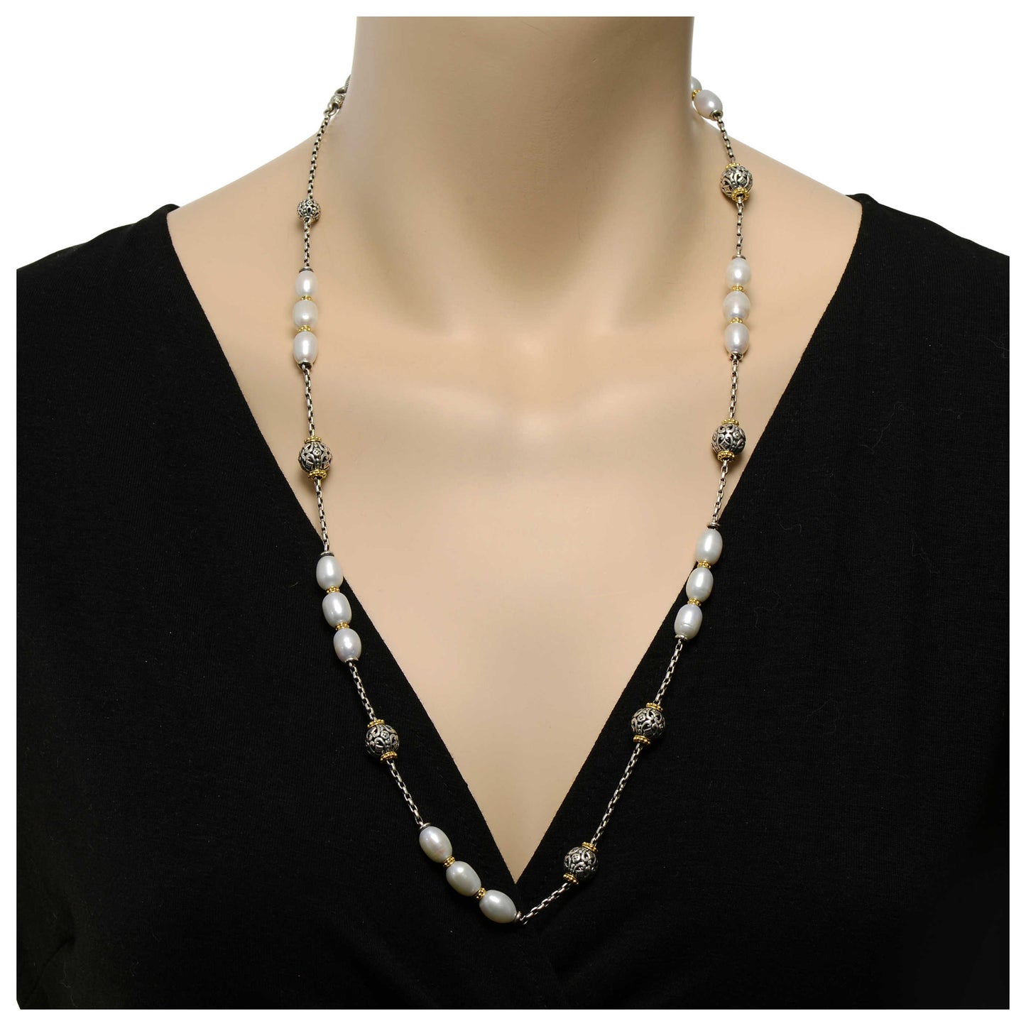 Konstantino Station Women's Necklace KOMK4767-122-33 - Image #2