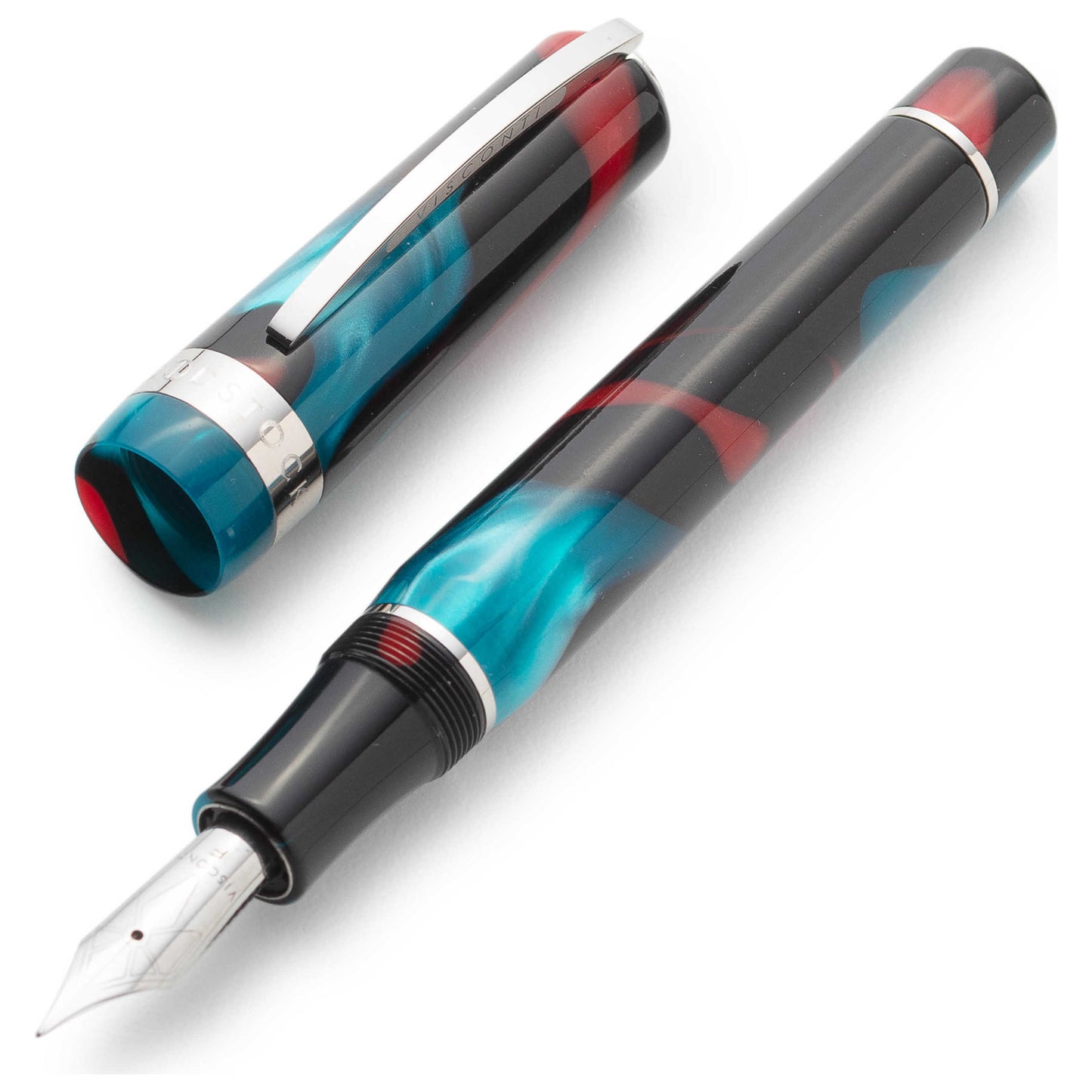 Right view of Visconti Woodstock Dark Lava Lamp Pen KP03-04-FPAF
