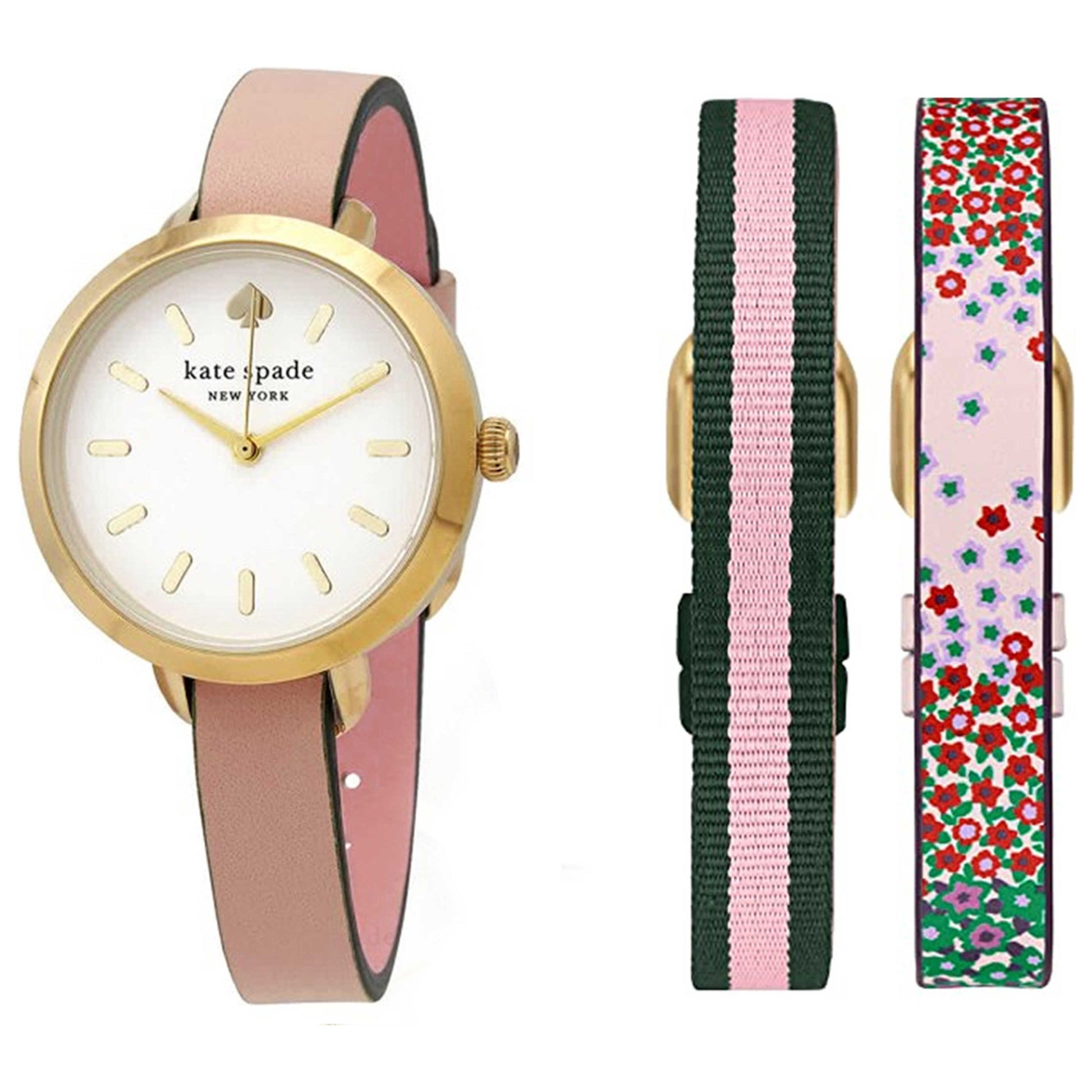 Front view of Kate Spade Greene Women's Quartz Watch KSW1663SET