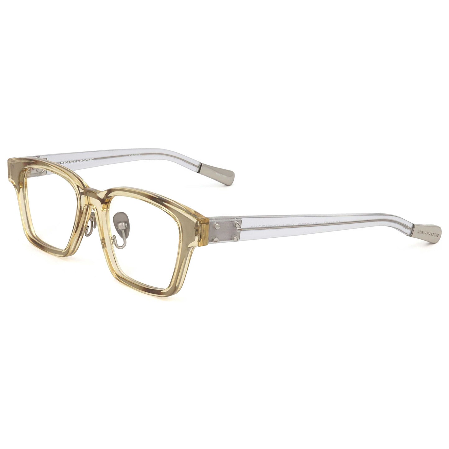 Front view of Linda Farrow Kris Van Assche Men's Opticals KVA18-C10-50