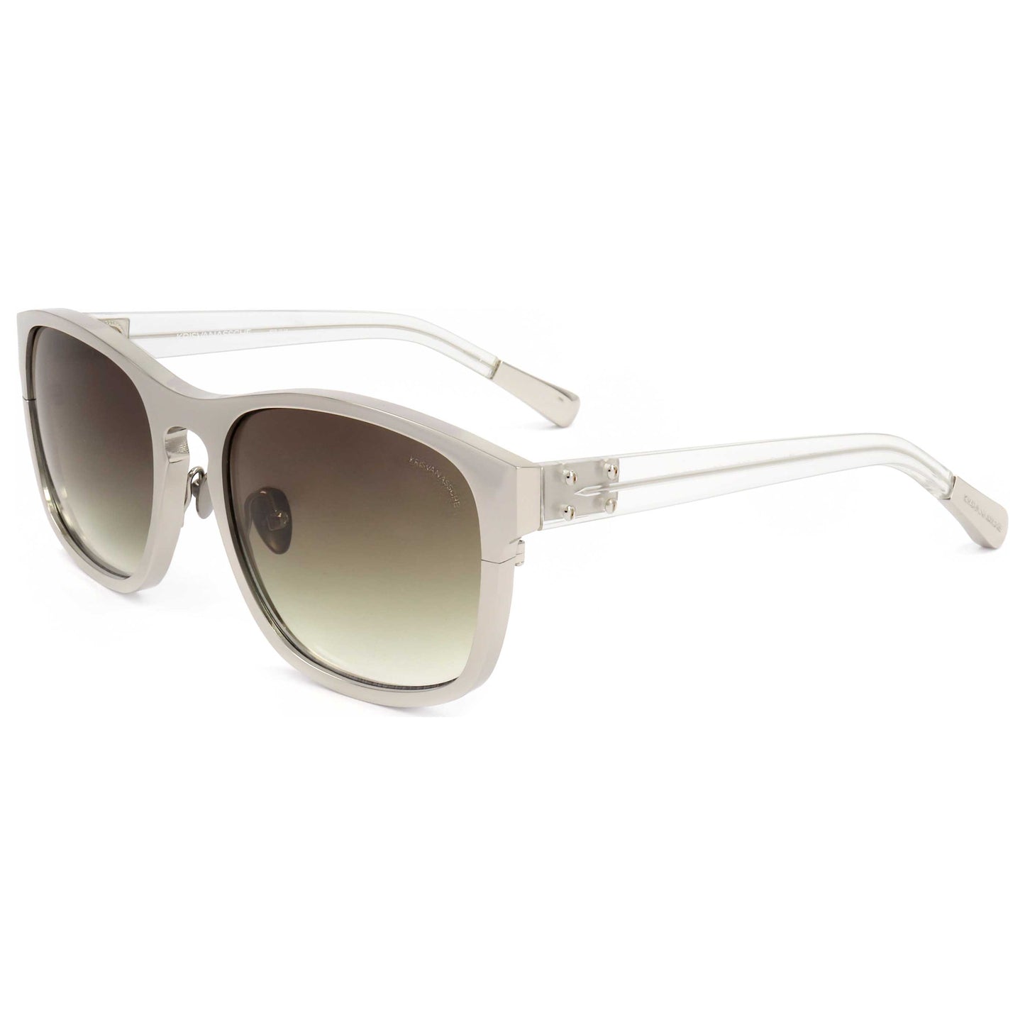 Front view of Linda Farrow Kris Van Assche Men's Sunglasses KVA3-C4-54