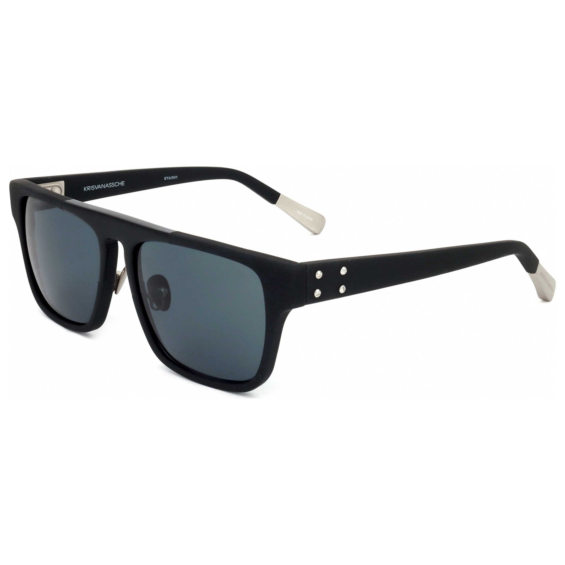 Front view of Linda Farrow Kris Van Assche Men's Sunglasses KVA30-C1-55