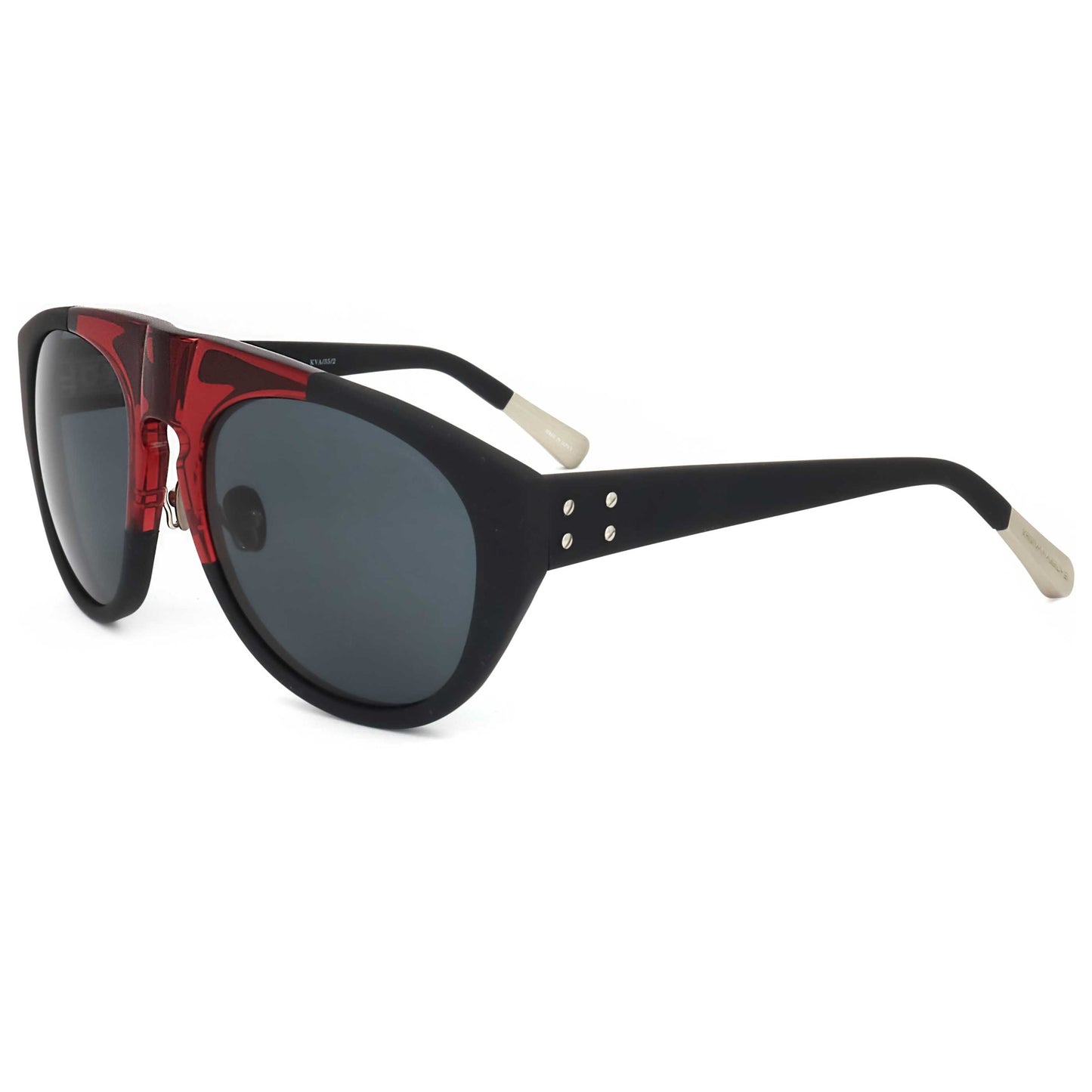 Front view of Linda Farrow Kris Van Assche Men's Sunglasses KVA35-C2-56