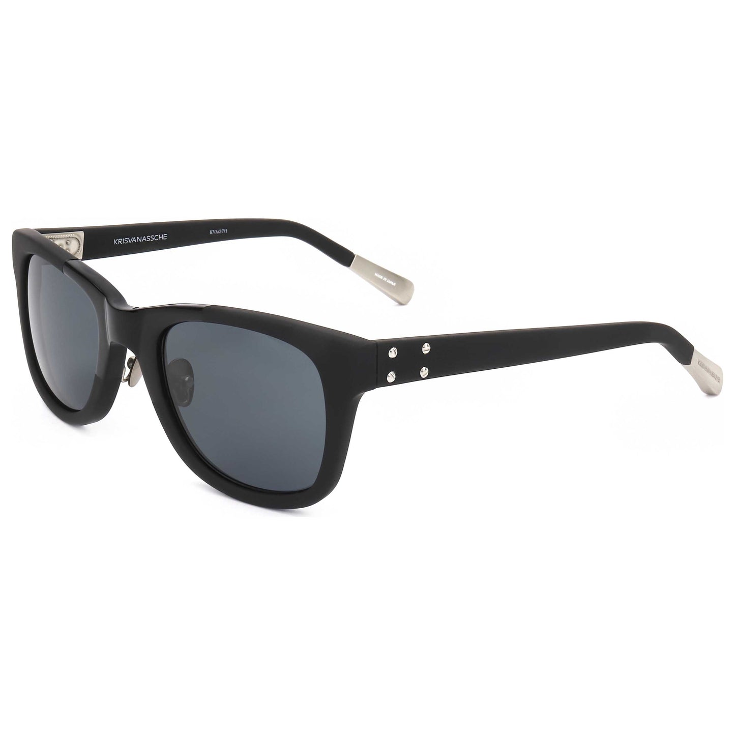 Front view of Linda Farrow Kris Van Assche Men's Sunglasses KVA37-C1-50