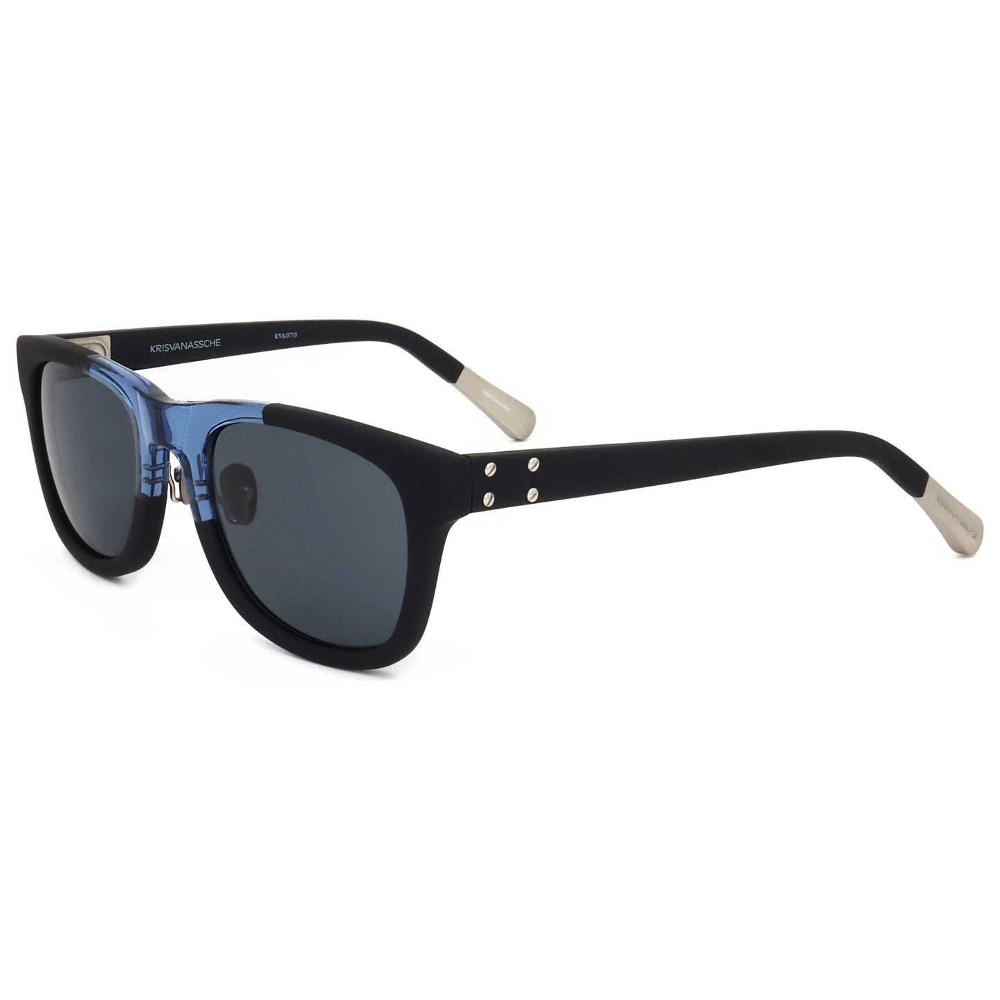 Front view of Linda Farrow Kris Van Assche Men's Sunglasses KVA37-C3-50