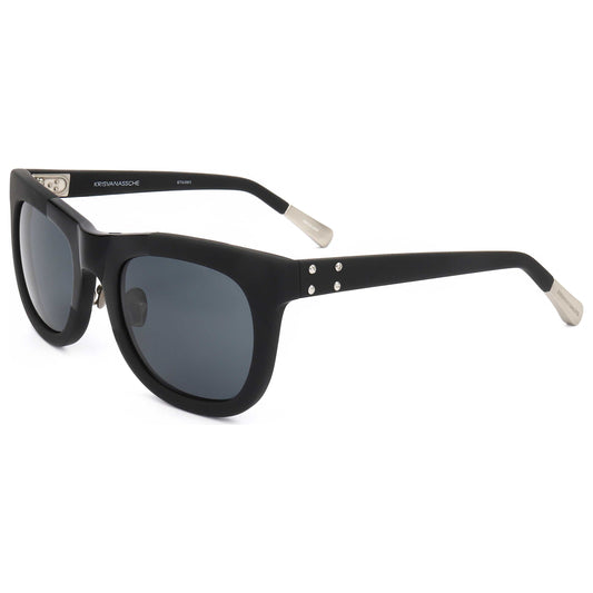 Front view of Linda Farrow Kris Van Assche Men's Sunglasses KVA38-C1-51