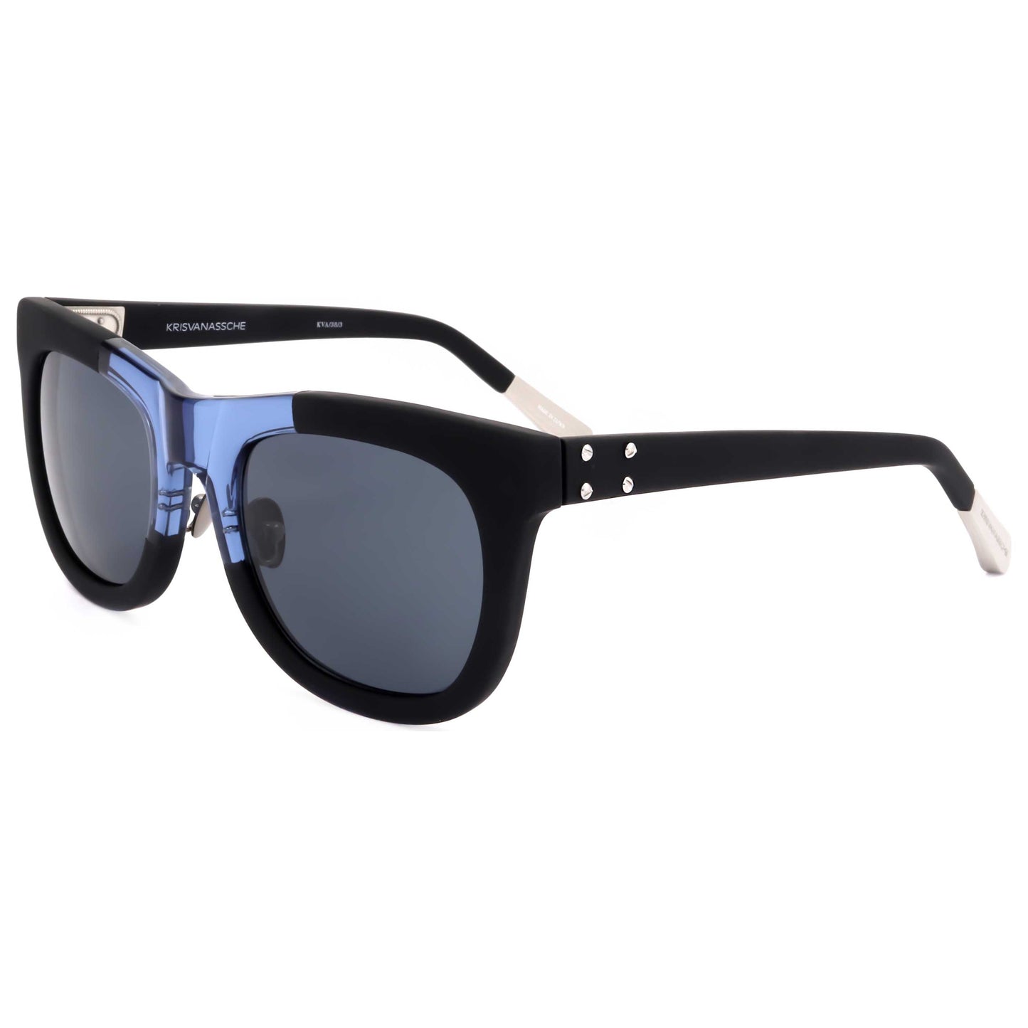 Front view of Linda Farrow Kris Van Assche Men's Sunglasses KVA38-C3-51