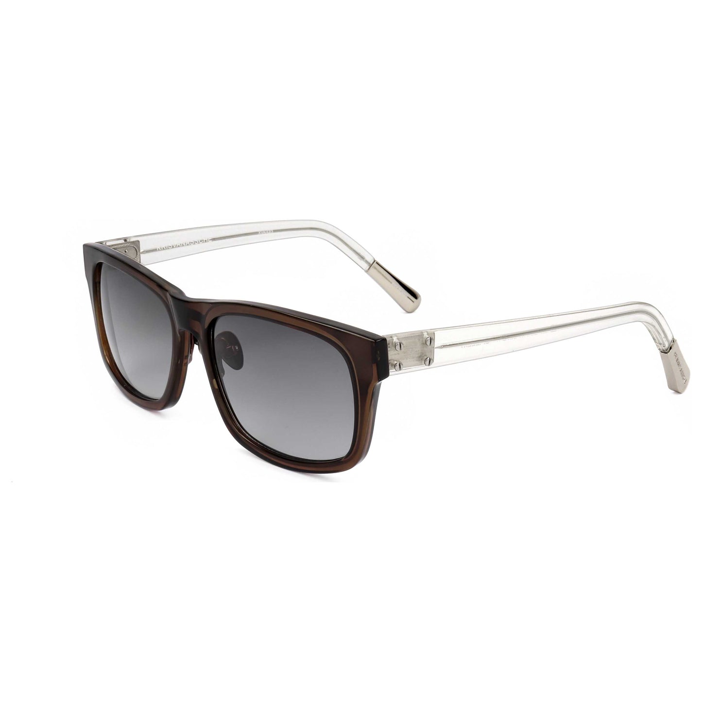 Front view of Linda Farrow Kris Van Assche Men's Sunglasses KVA43-C3-56