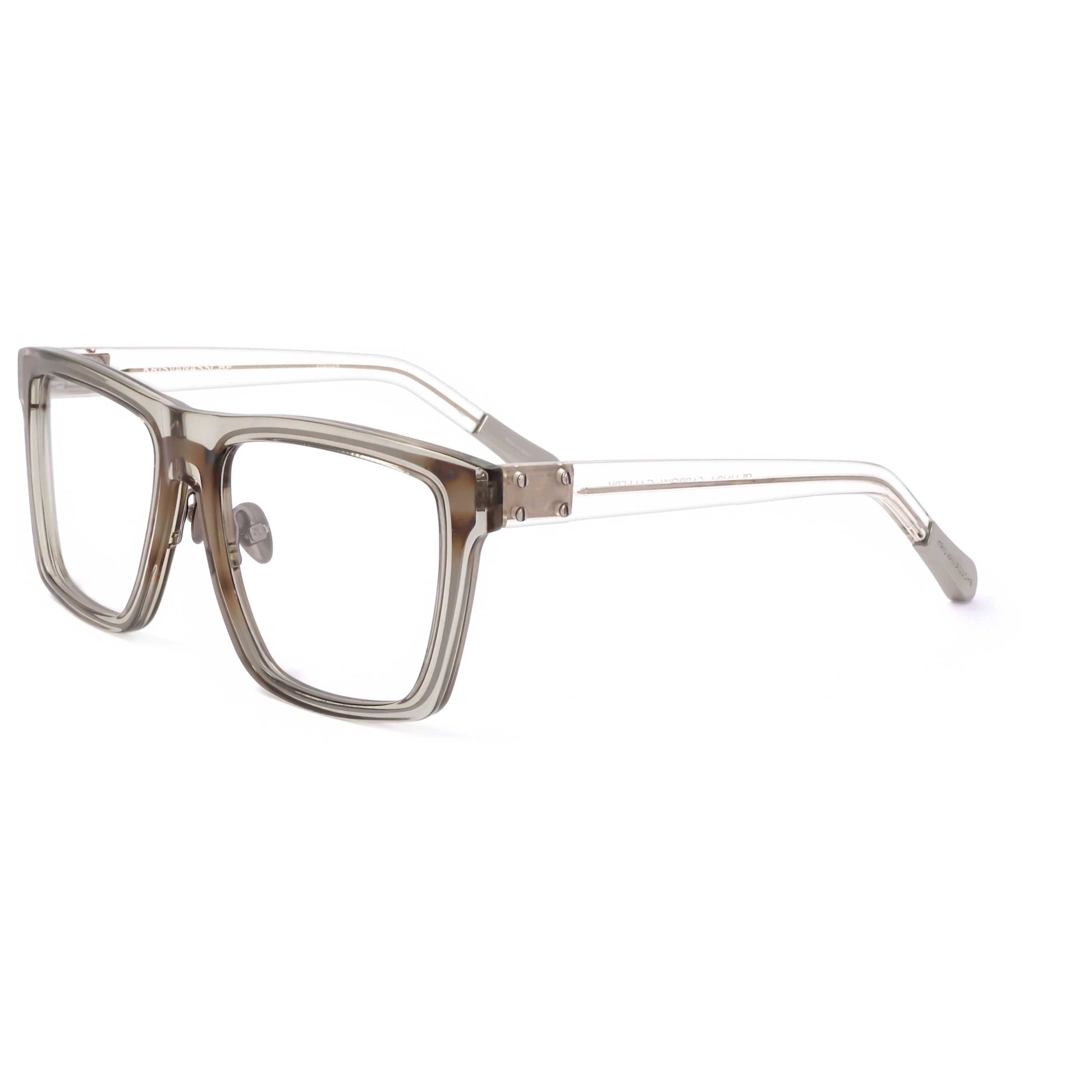 Front view of Linda Farrow Kris Van Assche Men's Opticals KVA44-C9-54