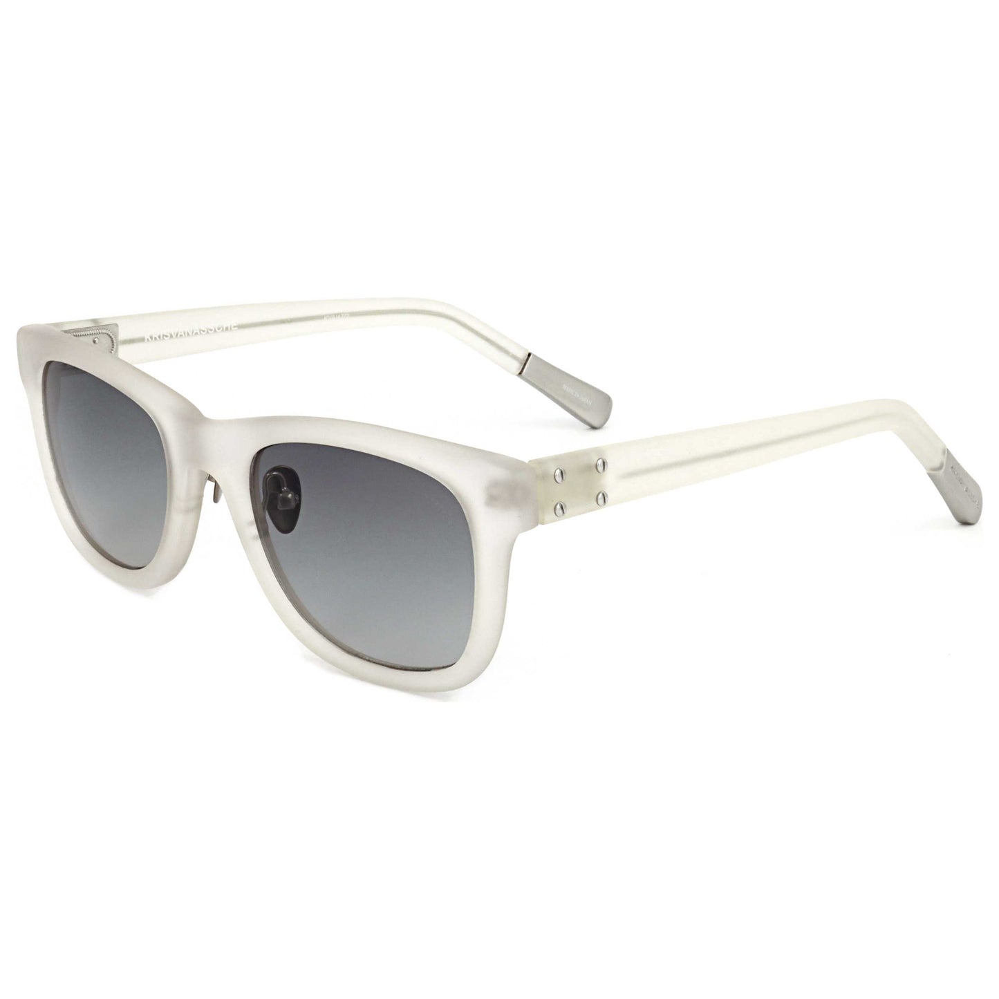 Front view of Linda Farrow Kris Van Assche Men's Sunglasses KVA47-C2-50