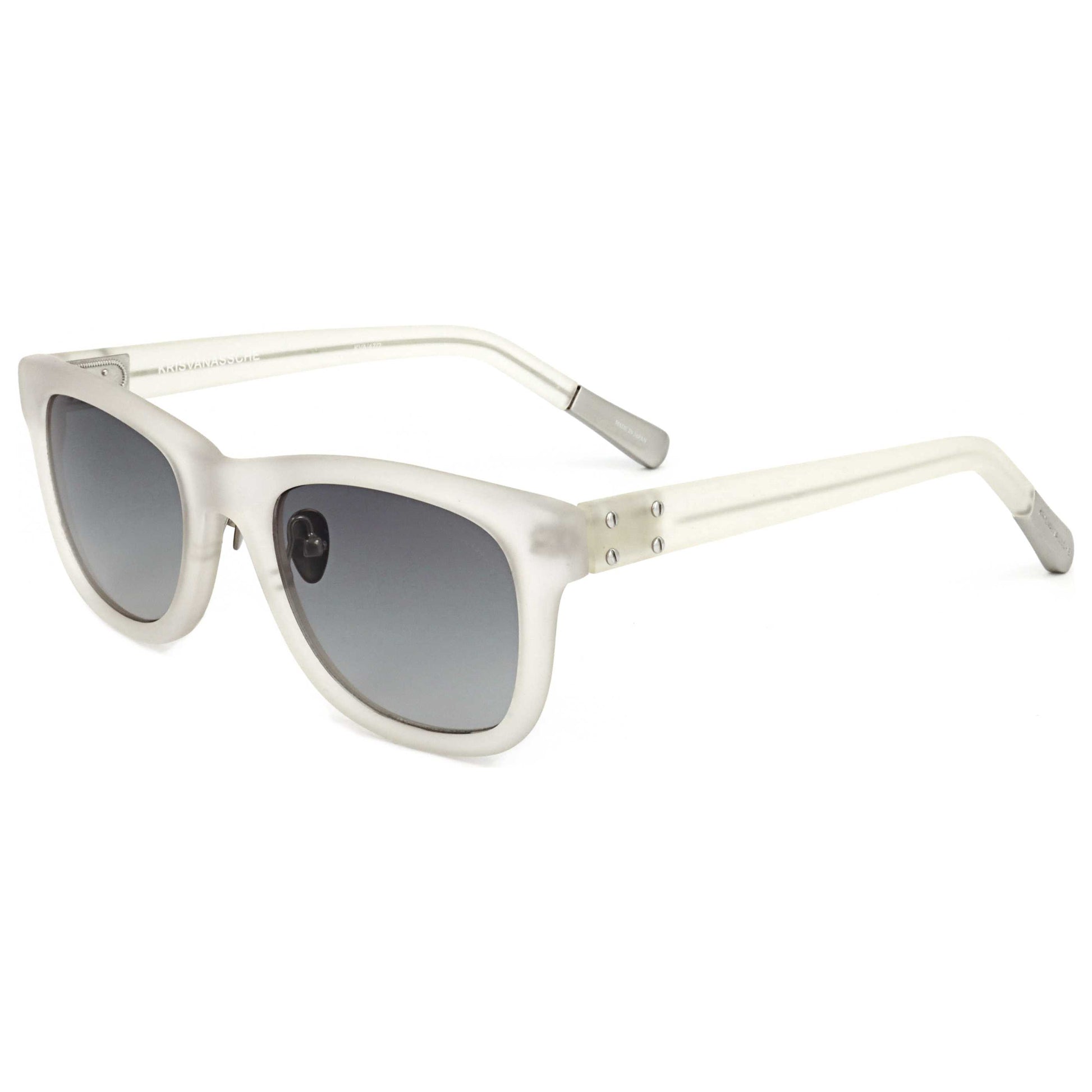 Front view of Linda Farrow Kris Van Assche Men's Sunglasses KVA47-C2-50