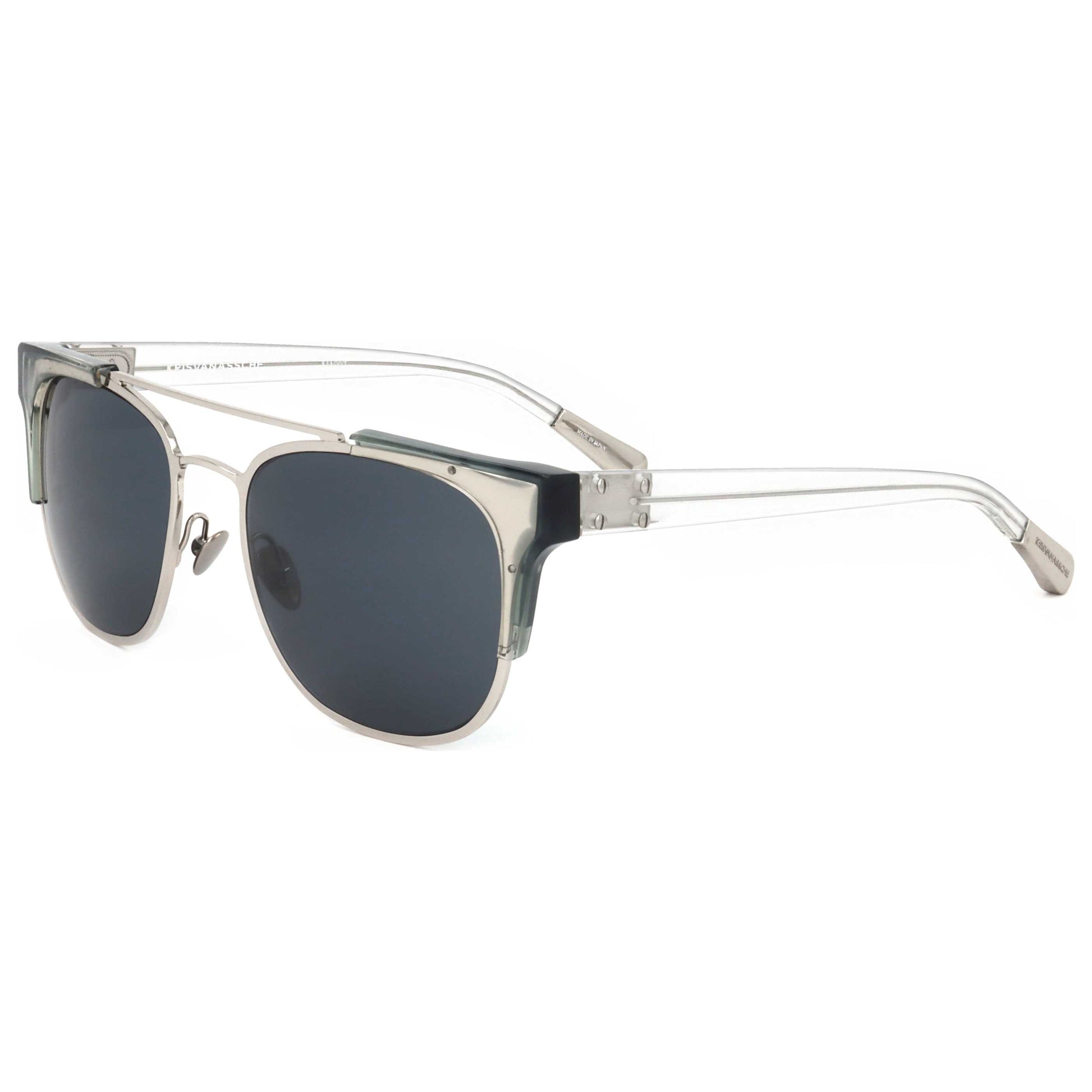 Front view of Linda Farrow Kris Van Assche Men's Sunglasses KVA50-C1-55