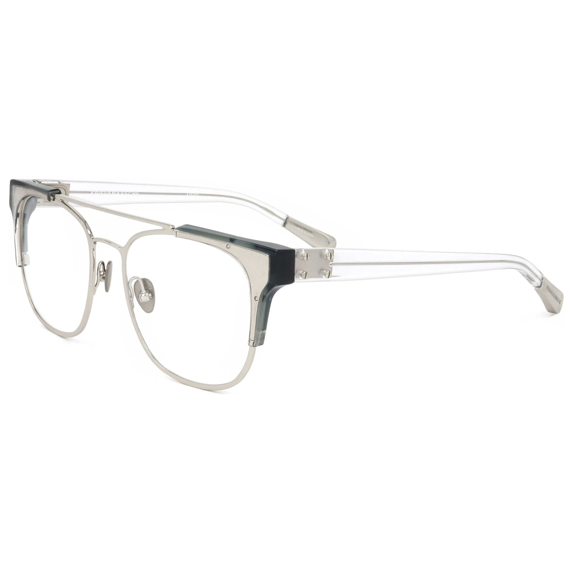 Front view of Linda Farrow Kris Van Assche Men's Opticals KVA50-C5-55