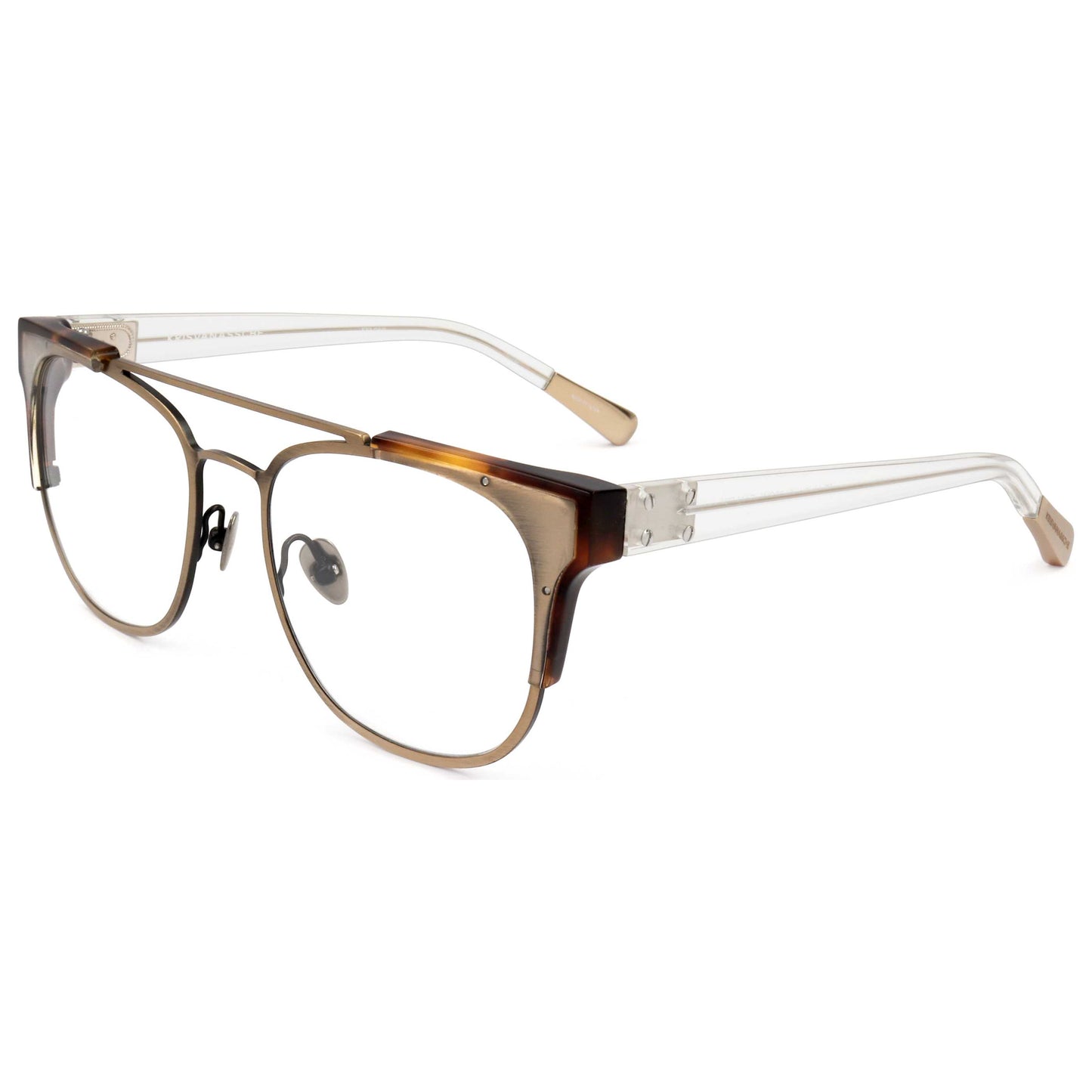 Front view of Linda Farrow Kris Van Assche Men's Opticals KVA50-C7-55
