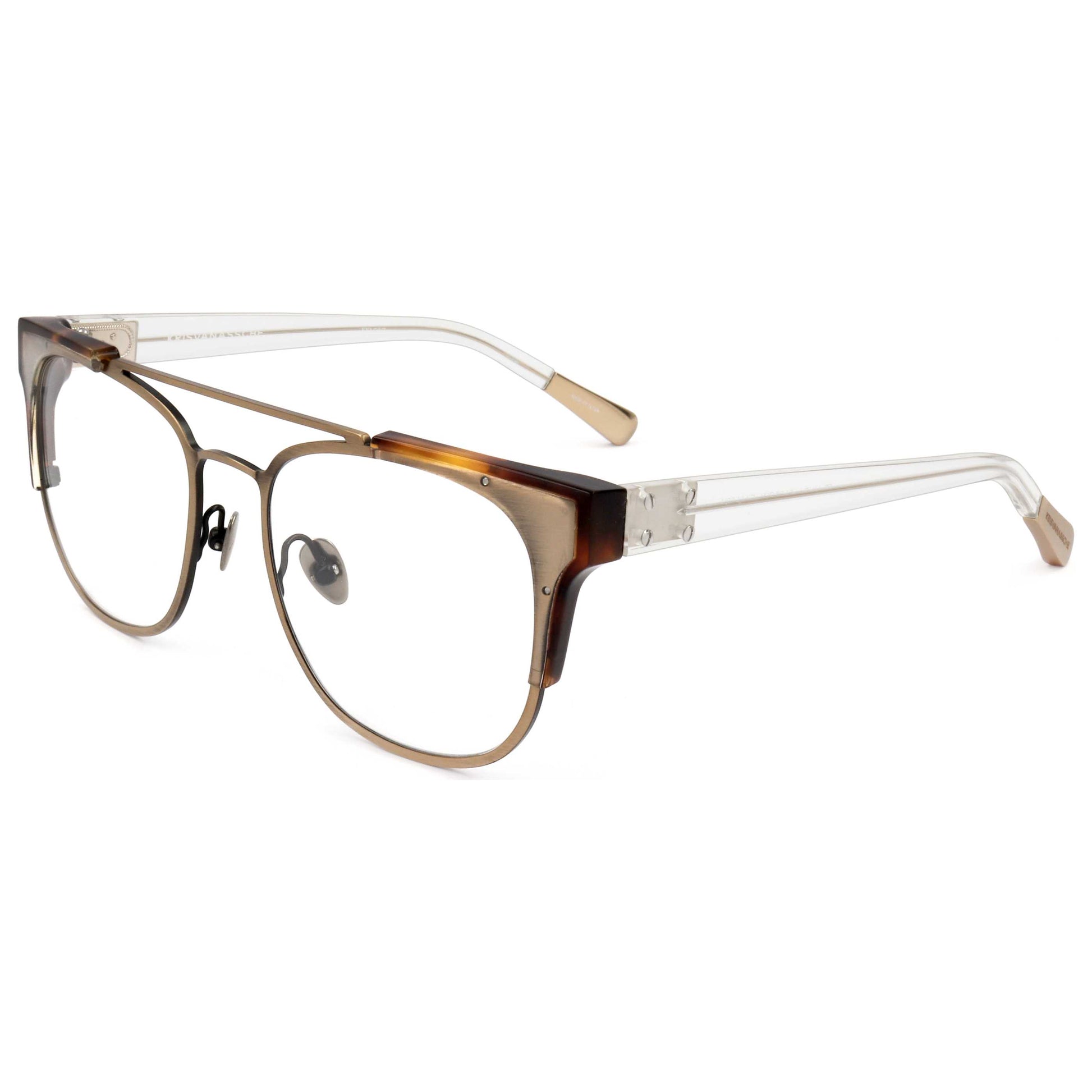 Front view of Linda Farrow Kris Van Assche Men's Opticals KVA50-C7-55
