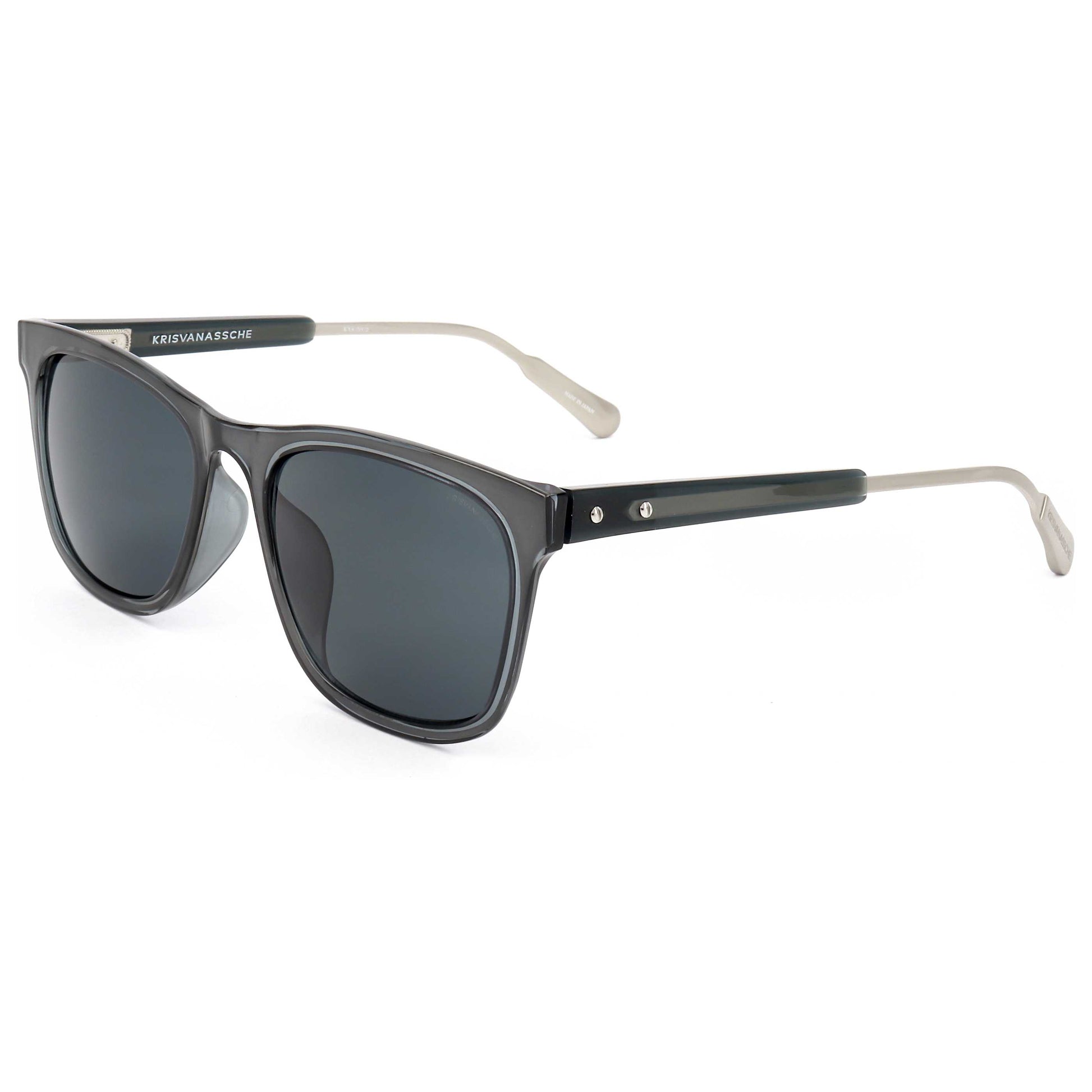 Front view of Linda Farrow Kris Van Assche Men's Sunglasses KVA59-C2-54