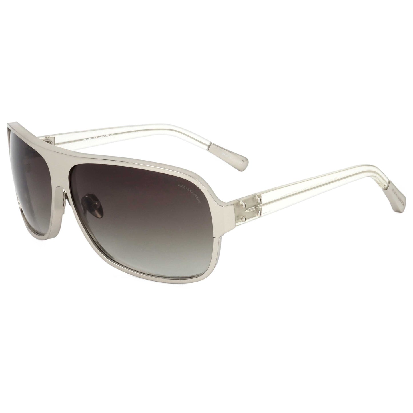 Front view of Linda Farrow Kris Van Assche Men's Sunglasses KVA6-C4-64