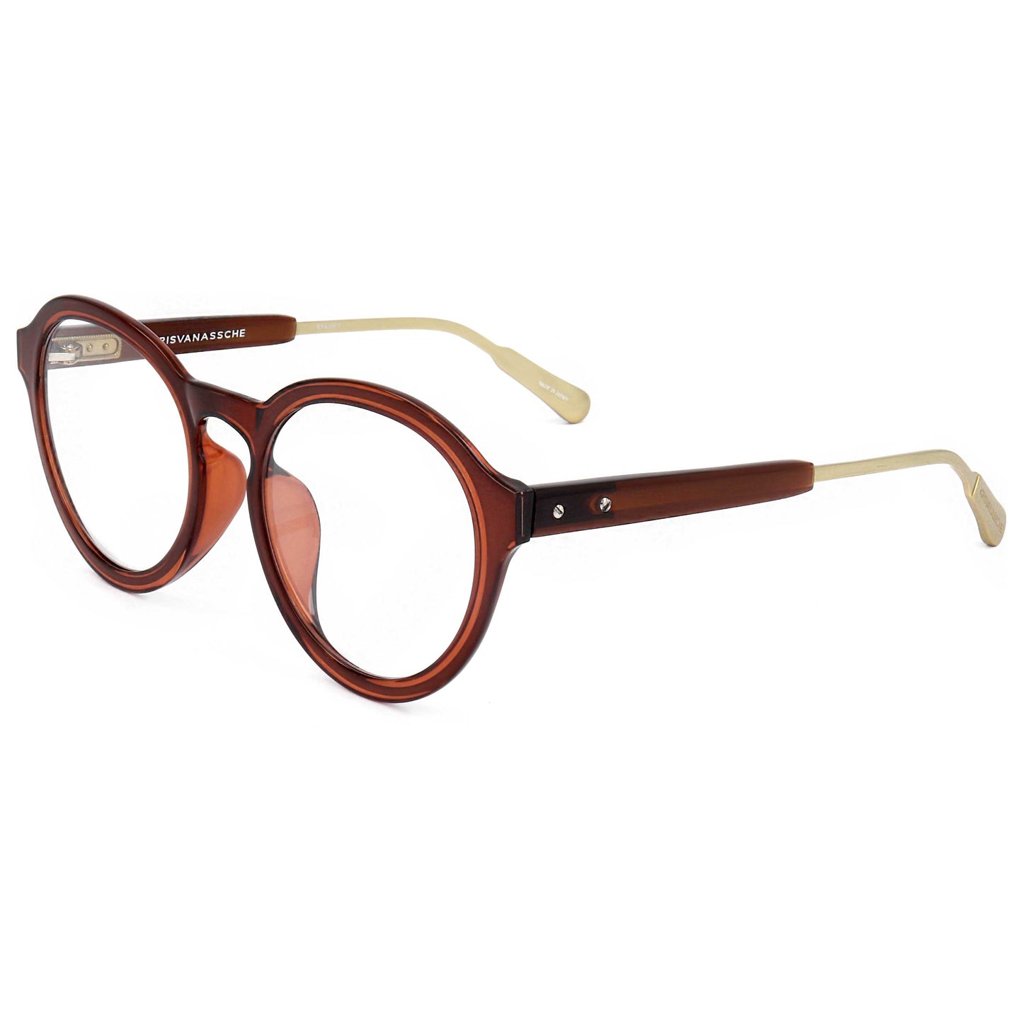 Front view of Linda Farrow Kris Van Assche Men's Opticals KVA60-C9-49