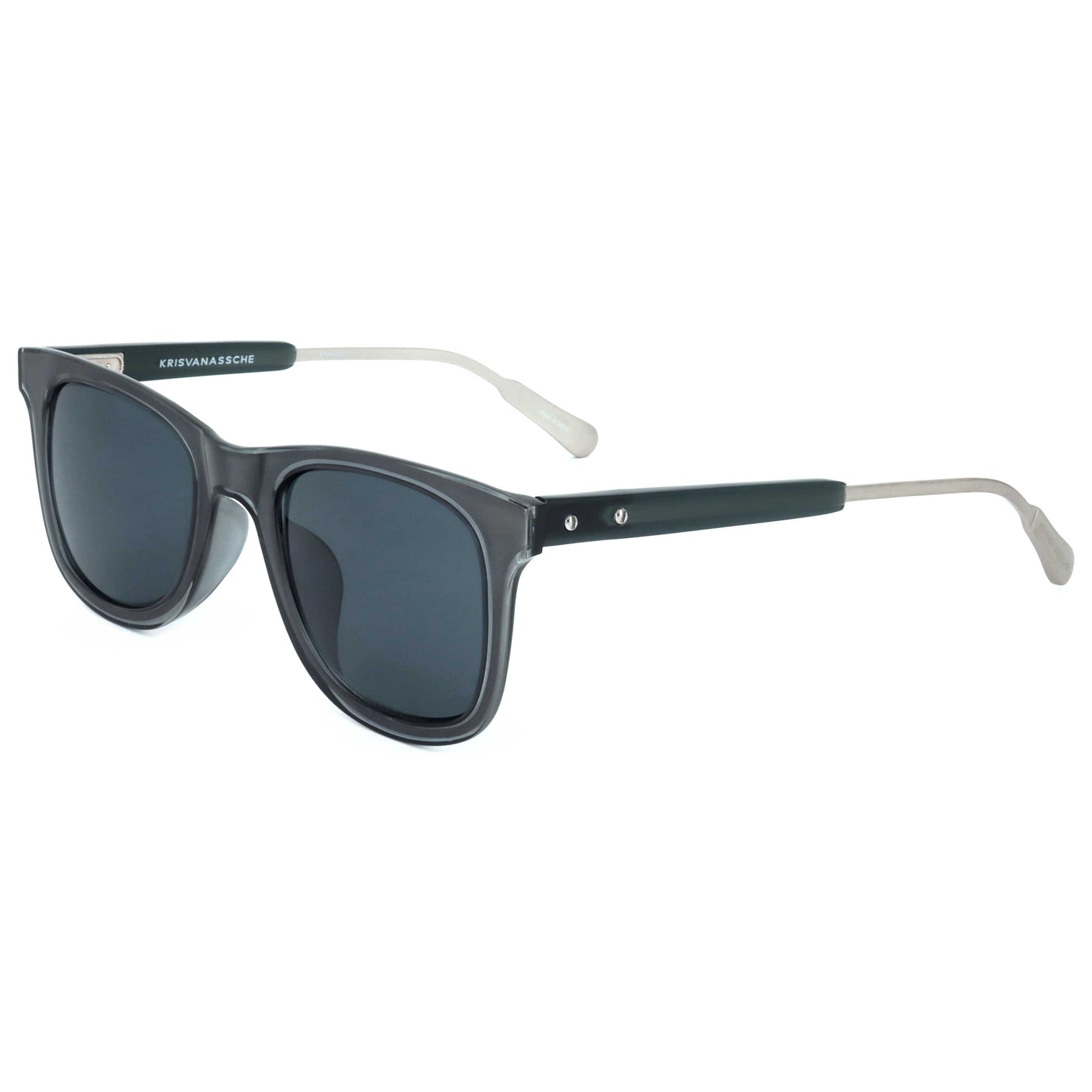 Front view of Linda Farrow Kris Van Assche Men's Sunglasses KVA61-C2-49