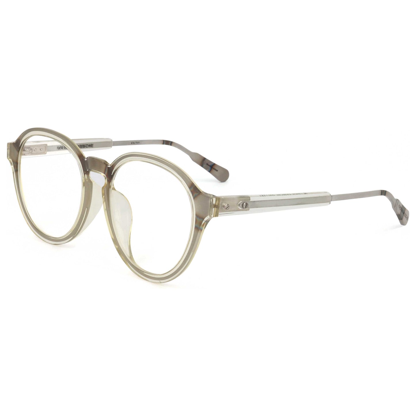 Front view of Linda Farrow Kris Van Assche Men's Opticals KVA79-C9-51