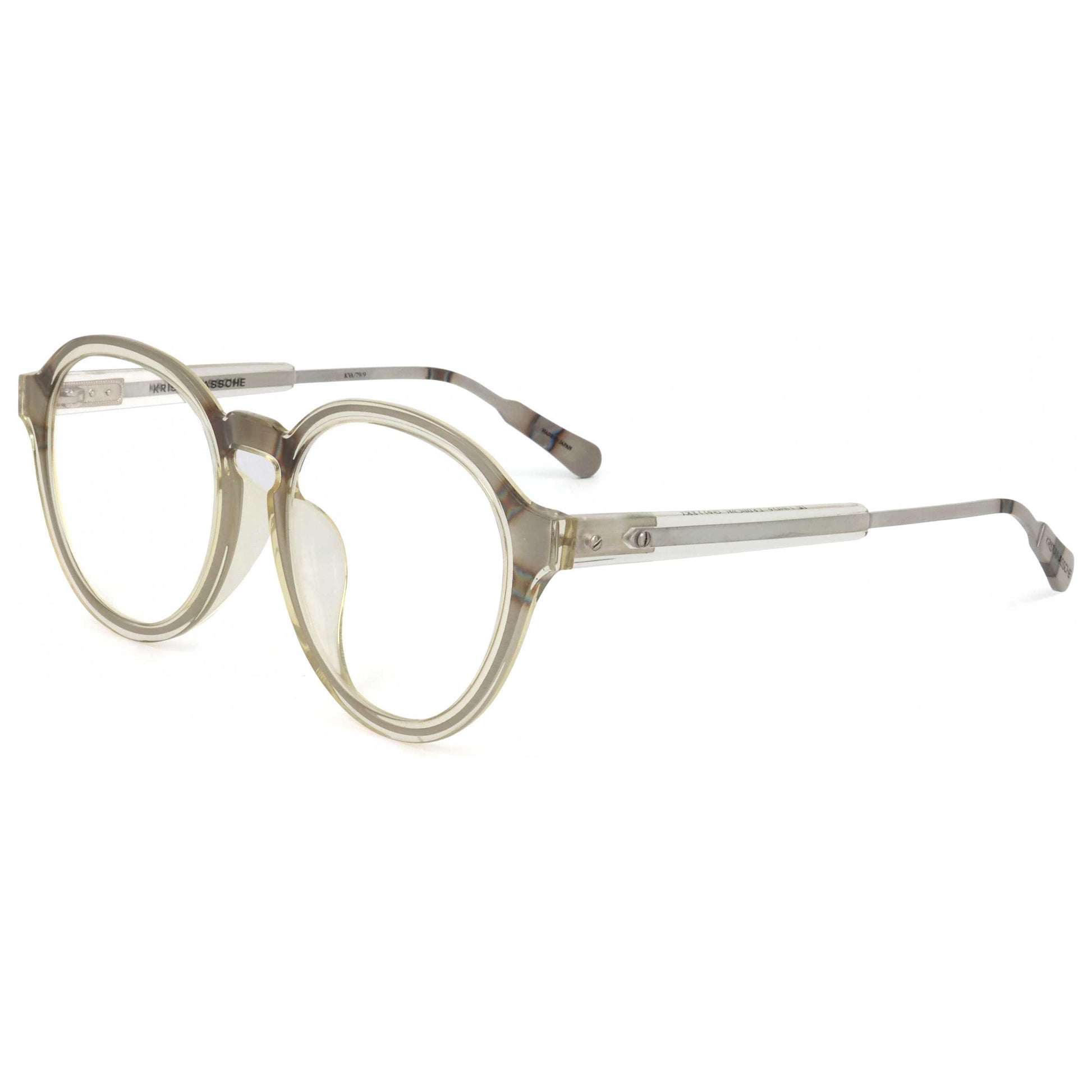 Front view of Linda Farrow Kris Van Assche Men's Opticals KVA79-C9-51