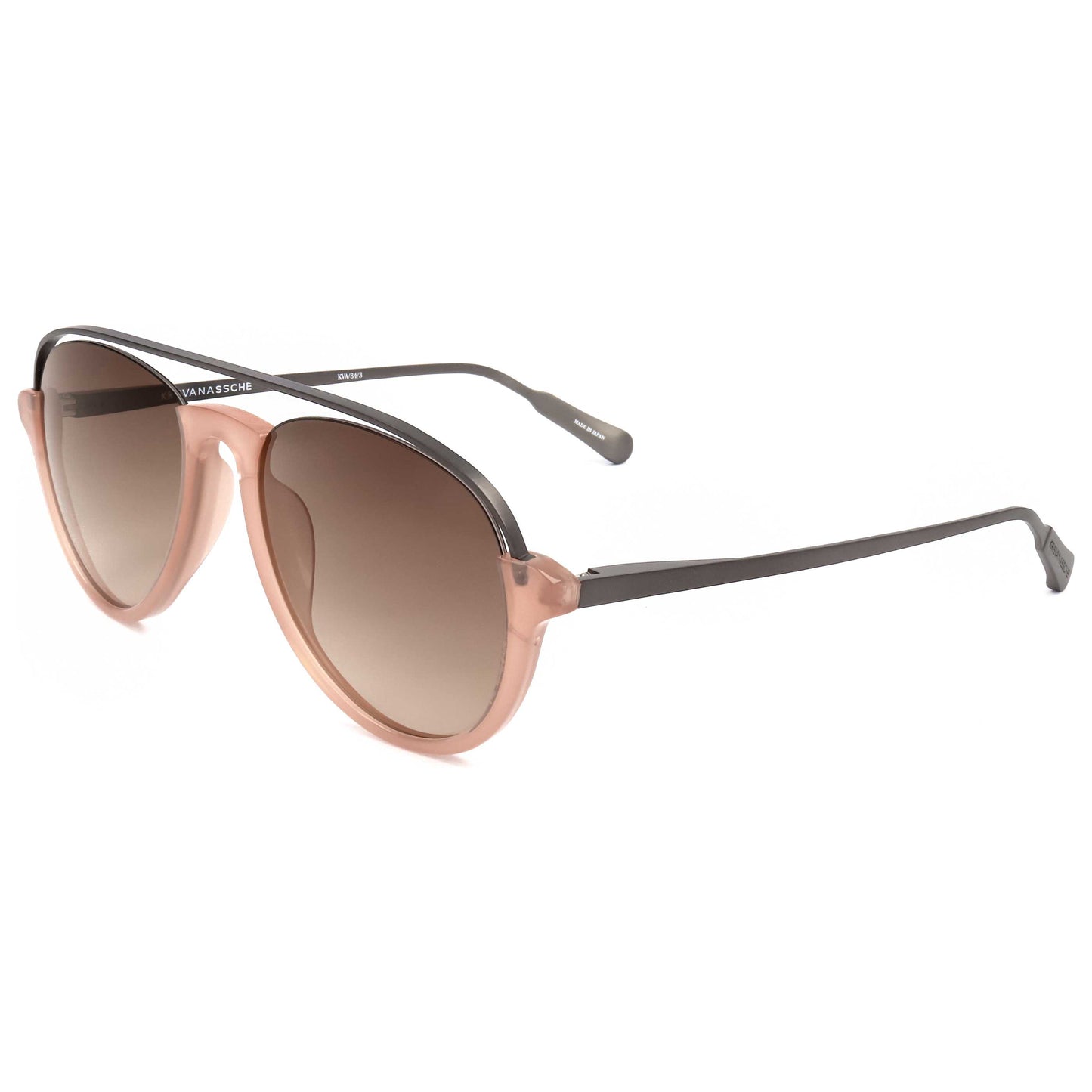 Front view of Linda Farrow Kris Van Assche Men's Sunglasses KVA84-C3-55