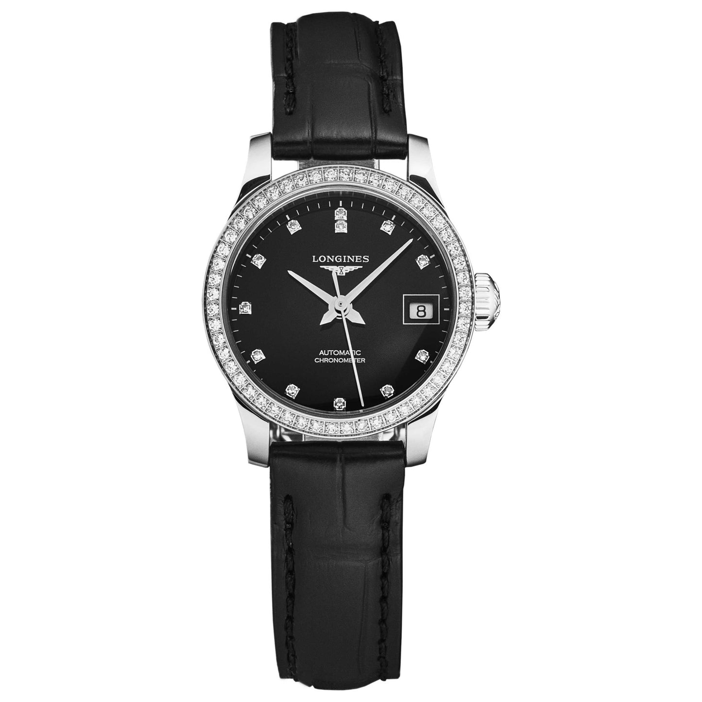 Front view of Longines Record Women's Automatic Watch L23200572