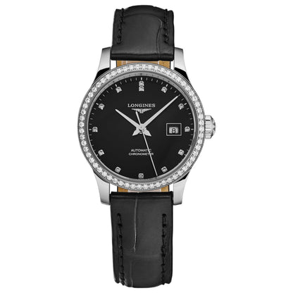 Front view of Longines Record Women's Automatic Watch L23210572