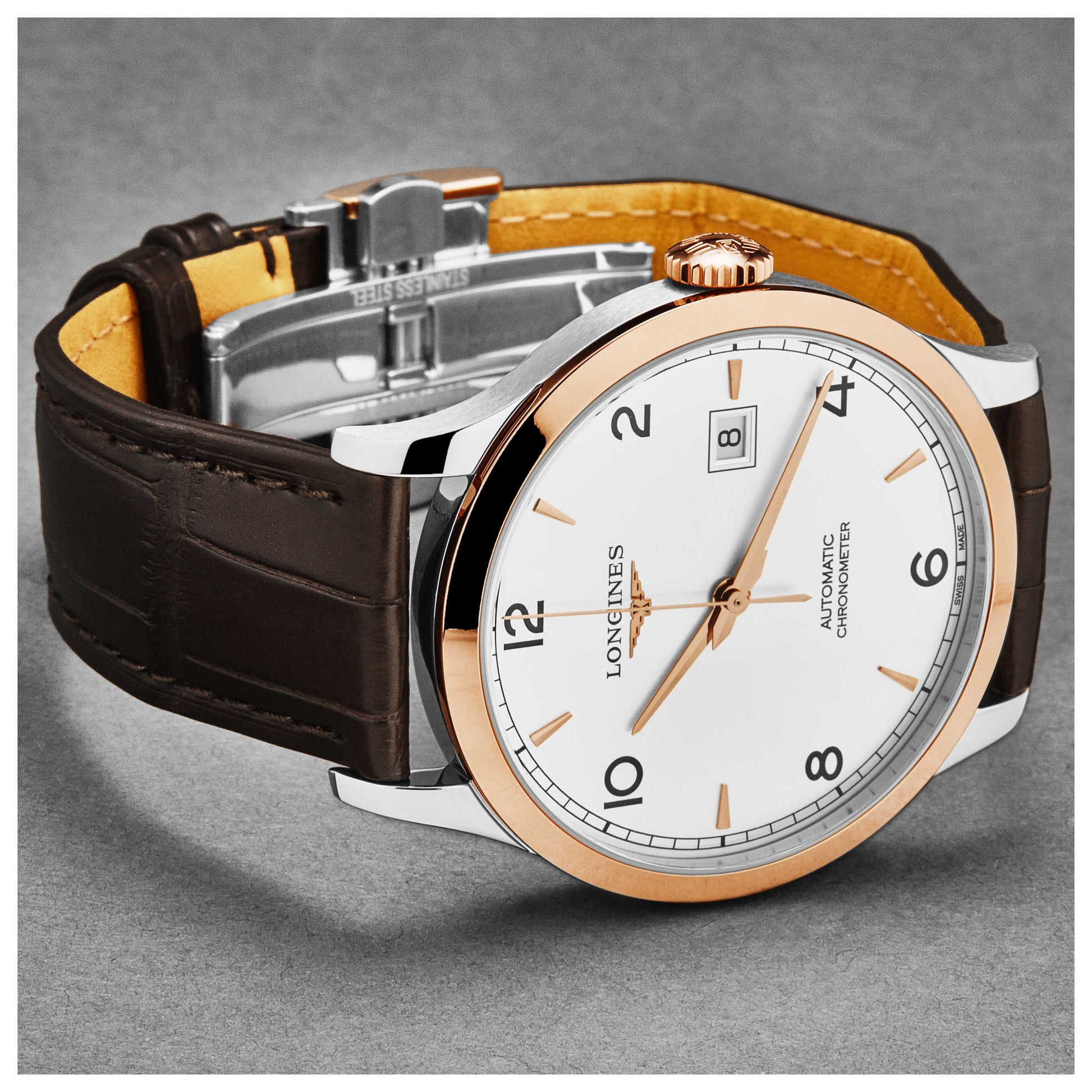 Longines Record Men's Automatic Watch L28215762 - Image #2