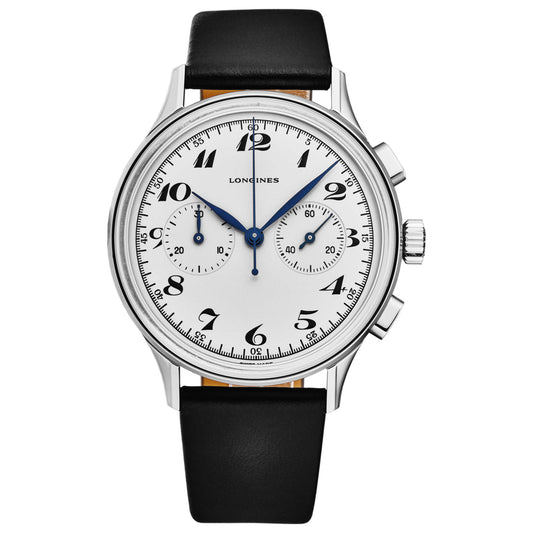 Front view of Longines Heritage 1946 Men's Automatic Watch L28274730