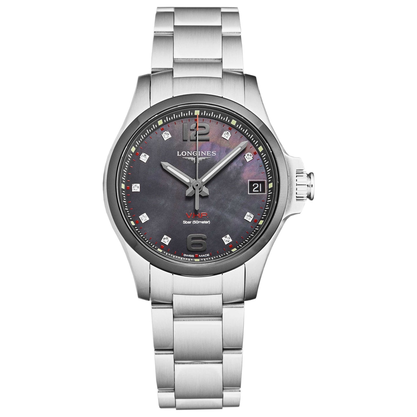 Front view of Longines Conquest Women's Quartz Watch L33194886