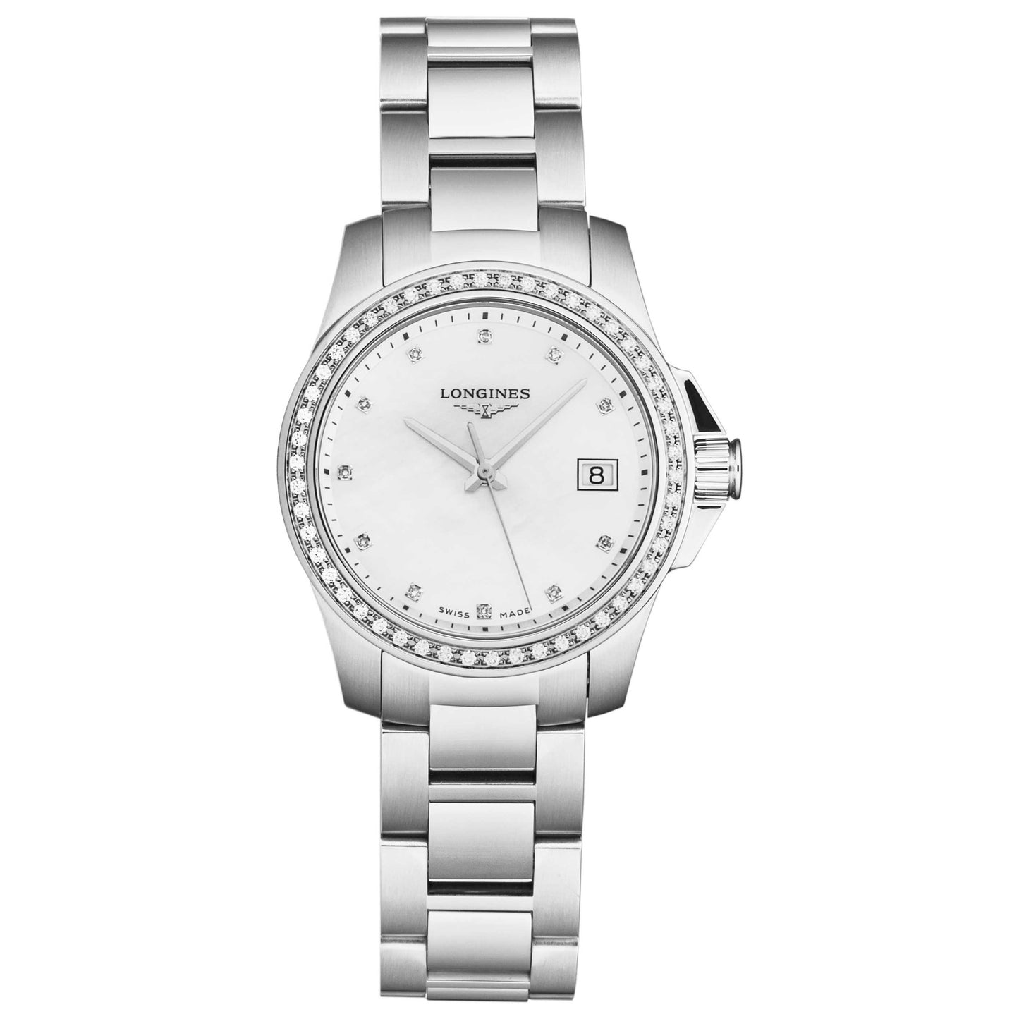 Front view of Longines Conquest Women's Quartz Watch L34000876
