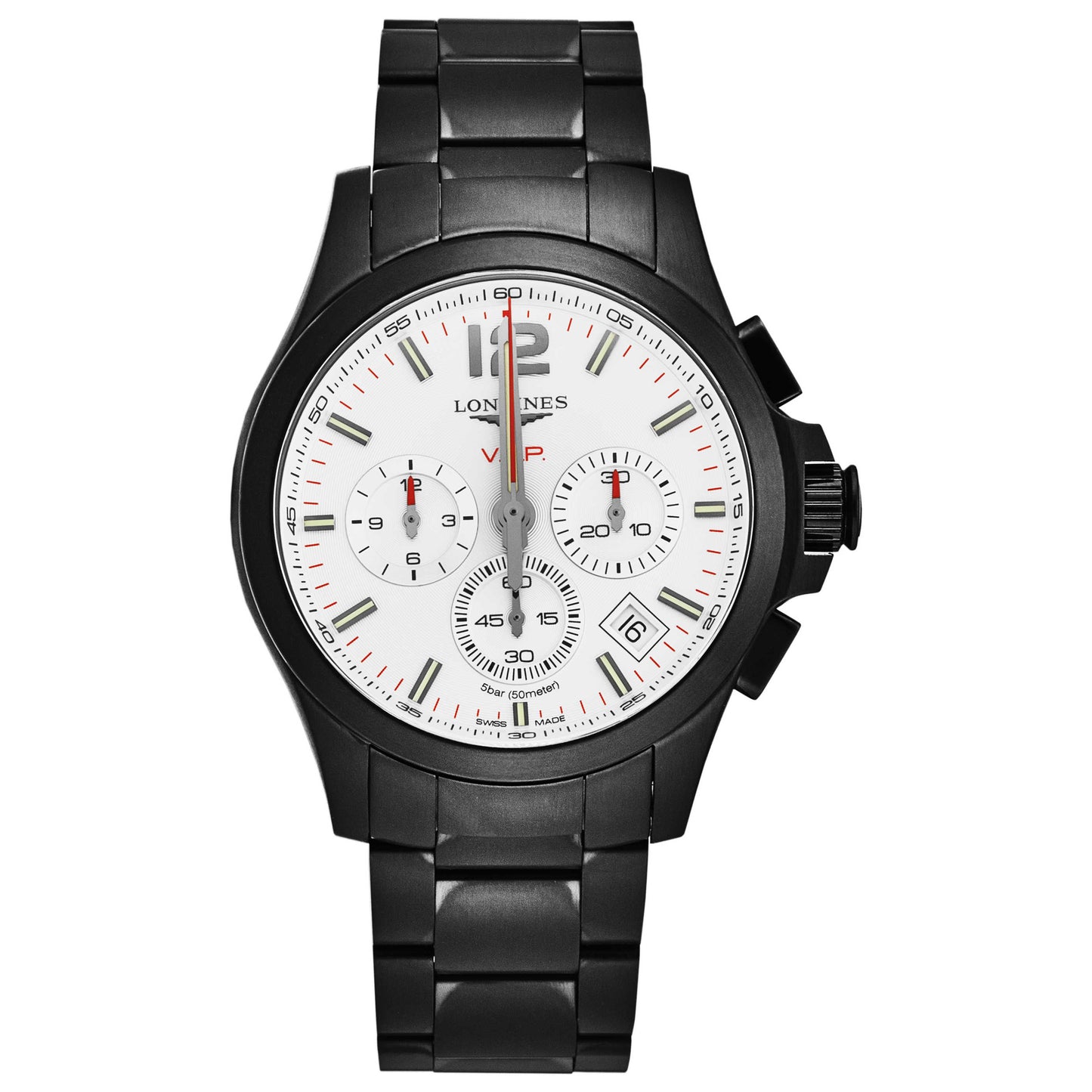 Front view of Longines Conquest Men's Quartz Watch L37172766
