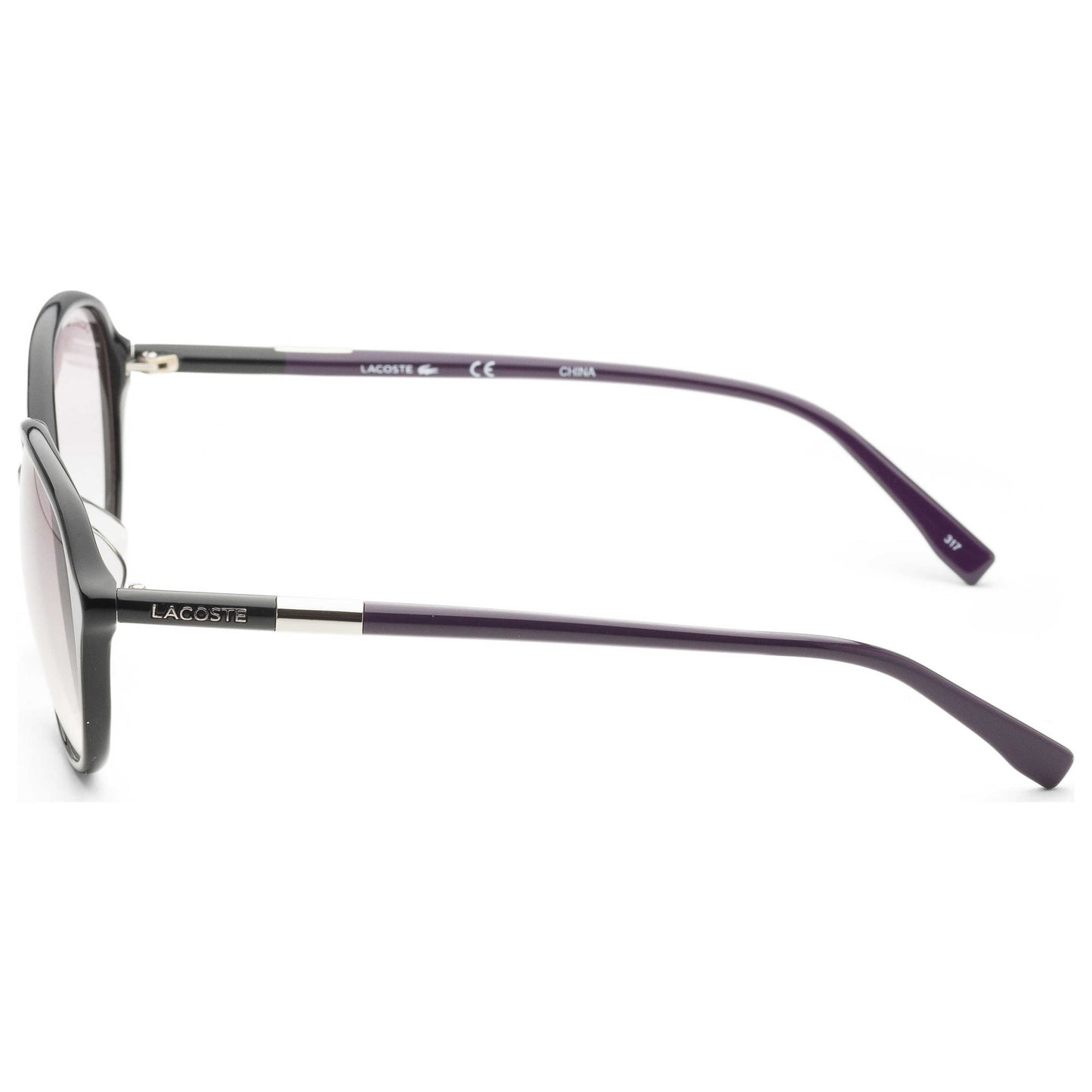 Left view of Lacoste Fashion Unisex Sunglasses L854SA-001-57