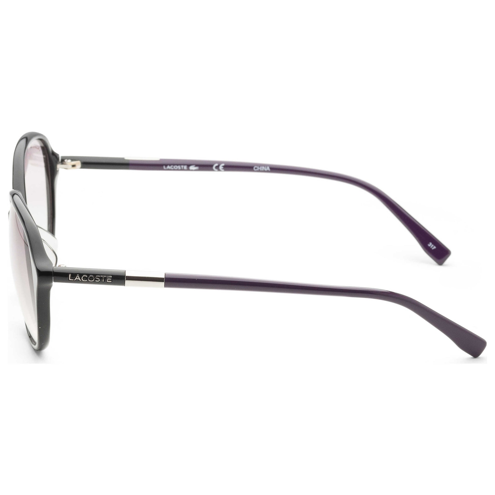 Left view of Lacoste Fashion Unisex Sunglasses L854SA-001-57