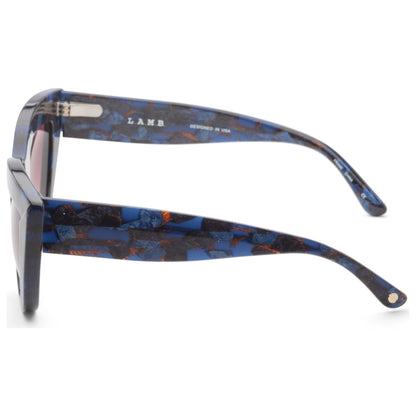 Left view of L.A.M.B. Women's Sunglasses LA532-BLU-50