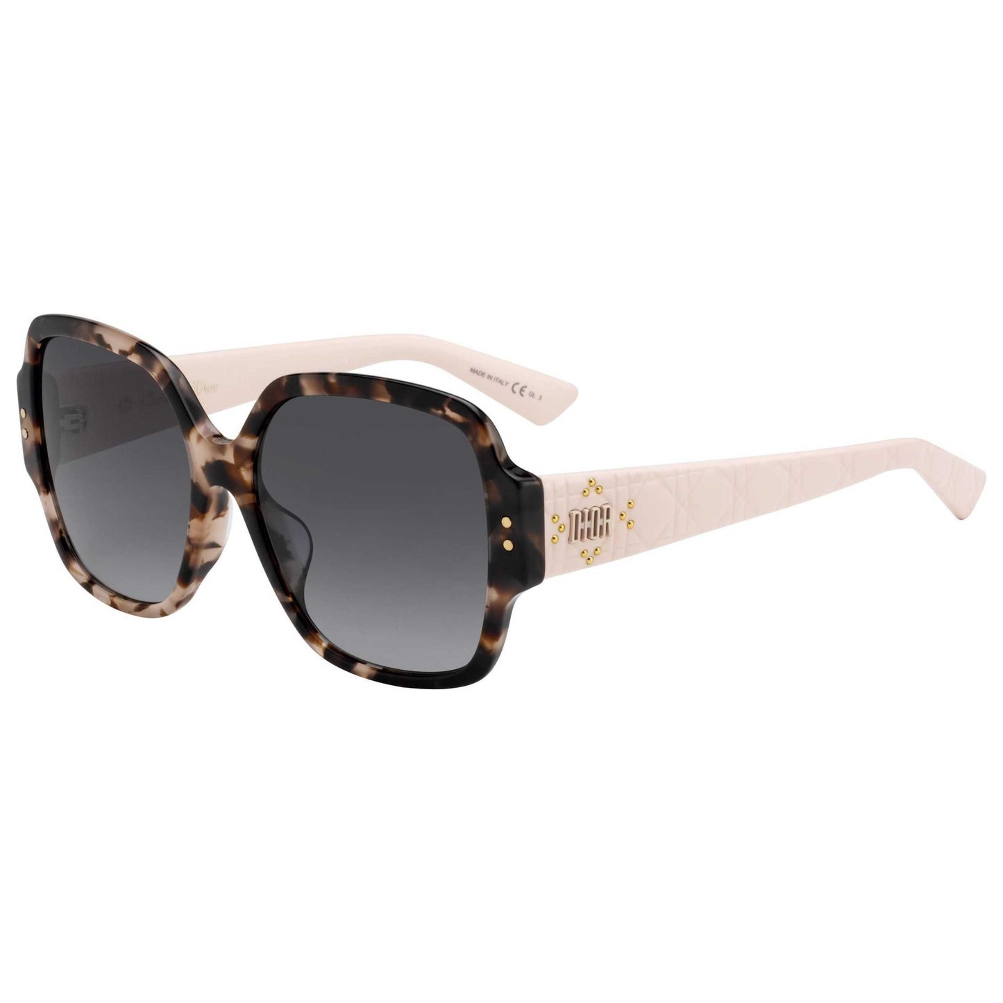Front view of Christian Dior Lady Stud Women's Sunglasses LADYDIORSTUDS5F-001K-9O