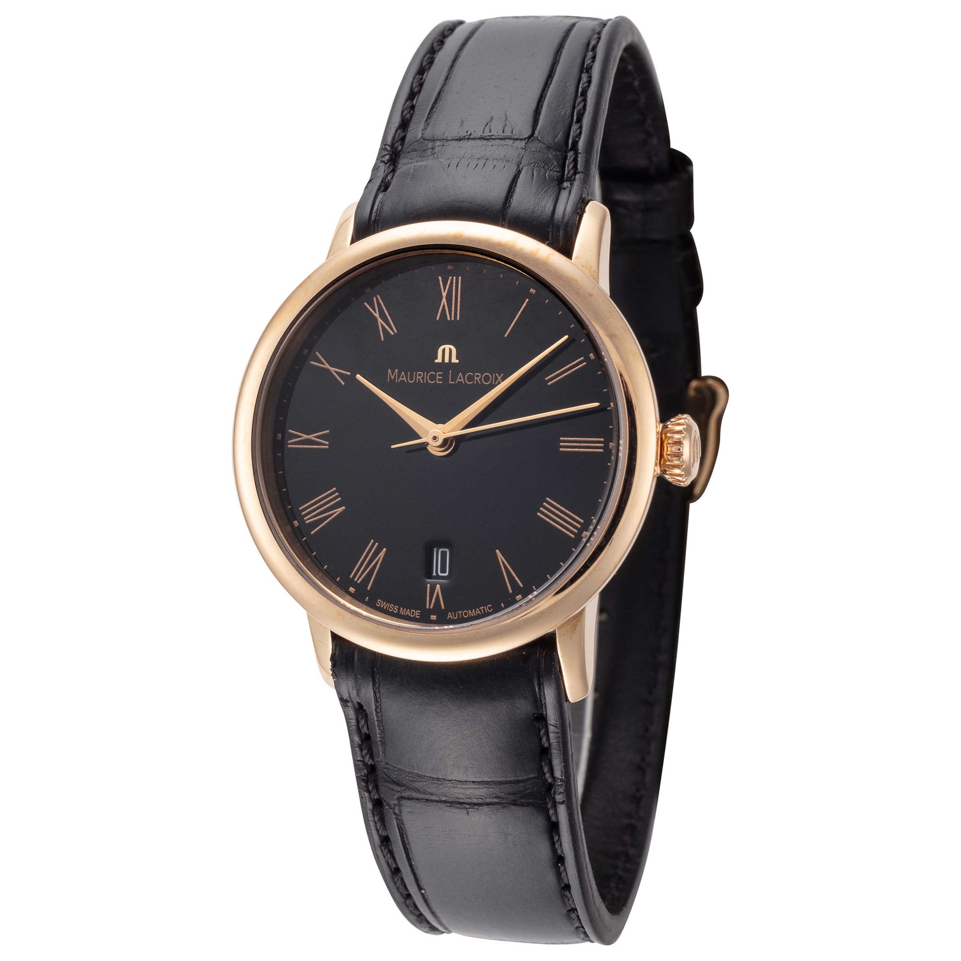 Front view of Maurice Lacroix Les Classiques Women's Automatic Watch LC6013-PG101-310