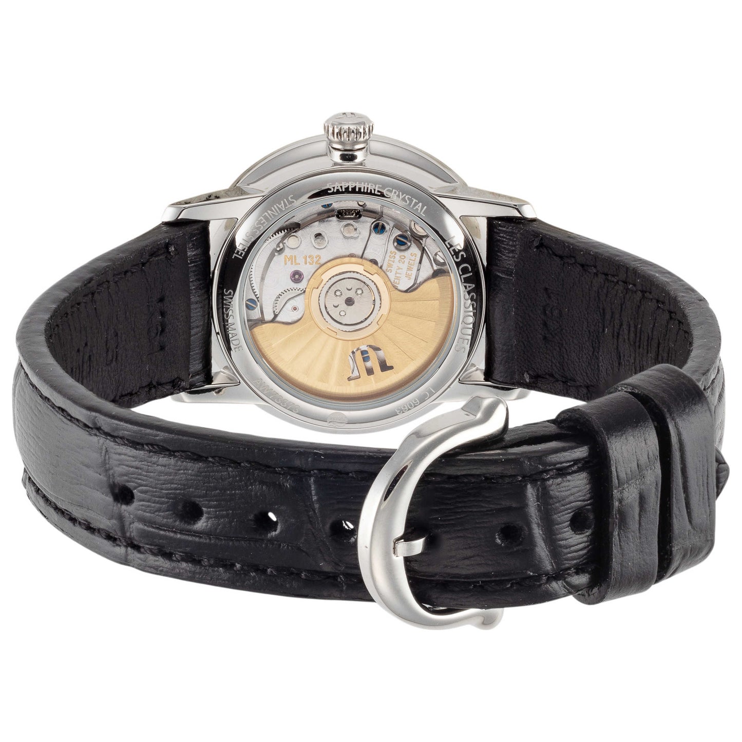 Back view of Maurice Lacroix Les Classiques Women's Automatic Watch LC6063-SS001-310