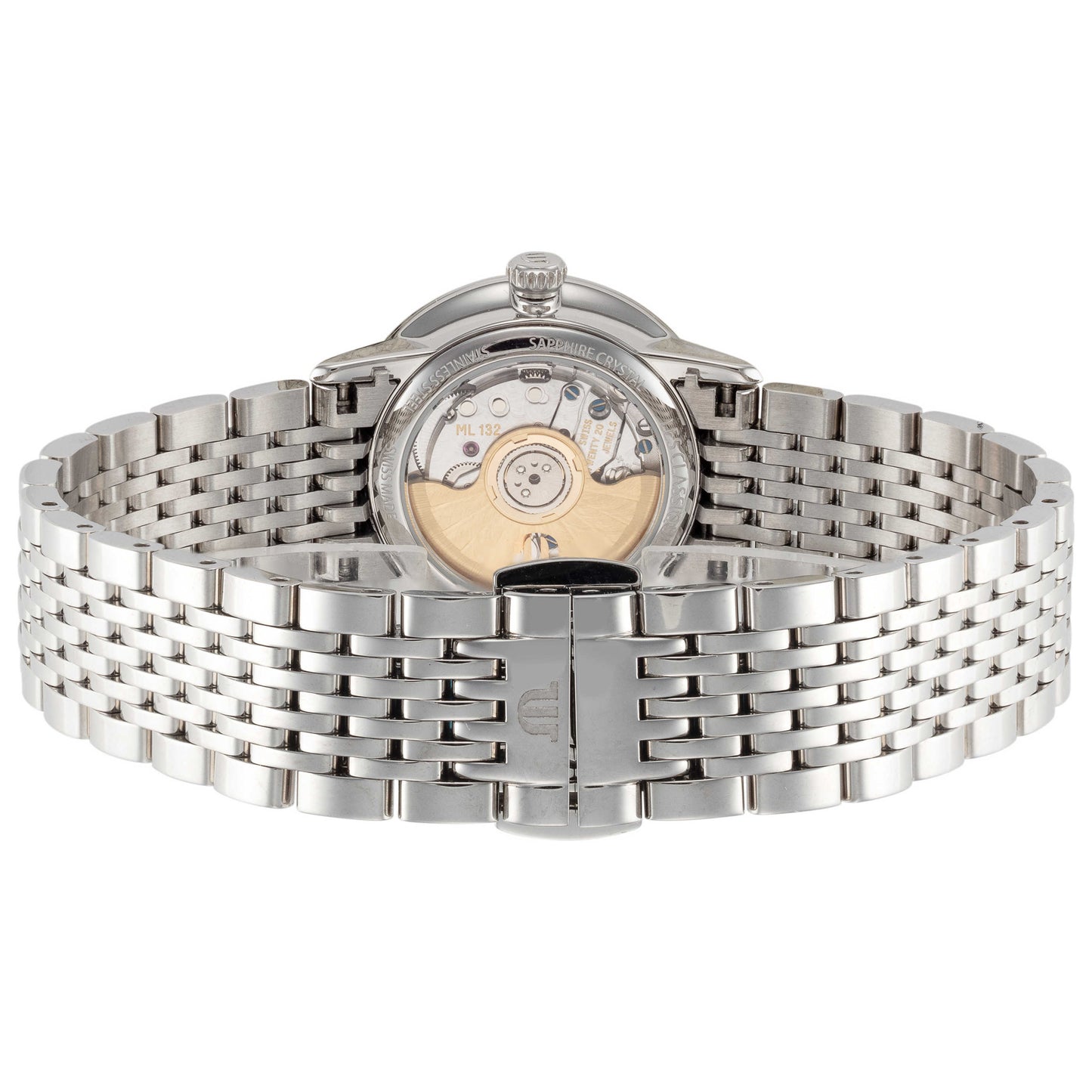 Back view of Maurice Lacroix Les Classiques Women's Automatic Watch LC6063-SS002-110-1