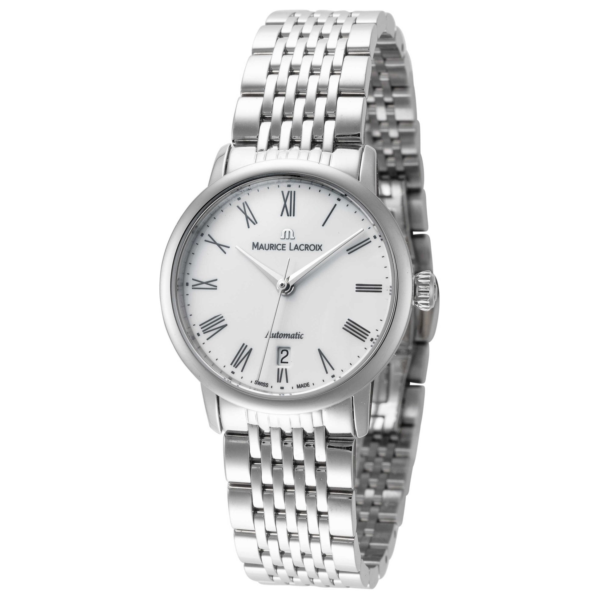 Front view of Maurice Lacroix Les Classiques Women's Automatic Watch LC6063-SS002-110-1