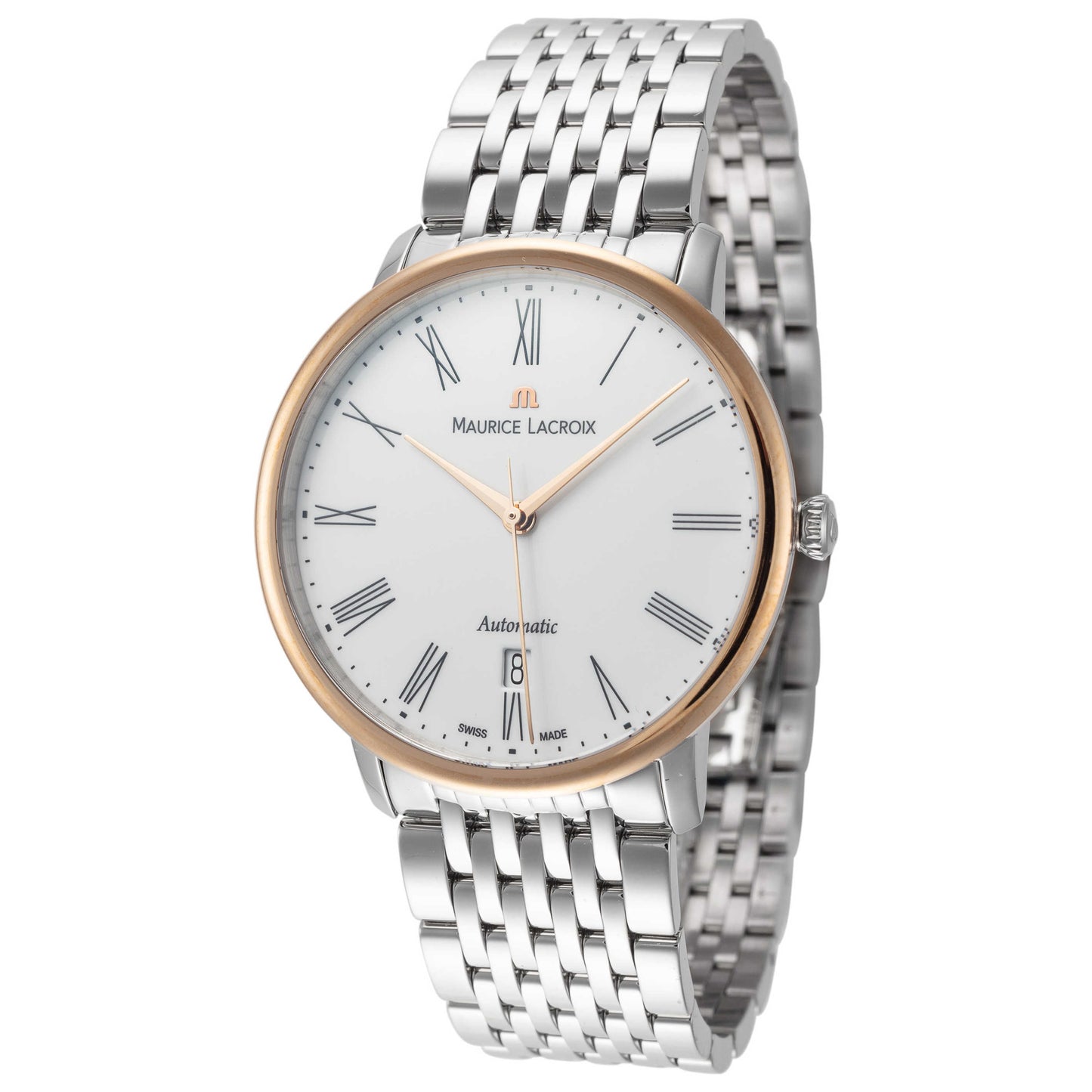 Front view of Maurice Lacroix Les Classiques Men's Automatic Watch LC6067-PS102-110