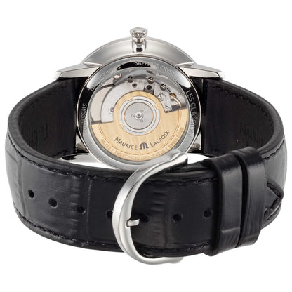 Back view of Maurice Lacroix Les Classiques Men's Automatic Watch LC6067-SS001-310