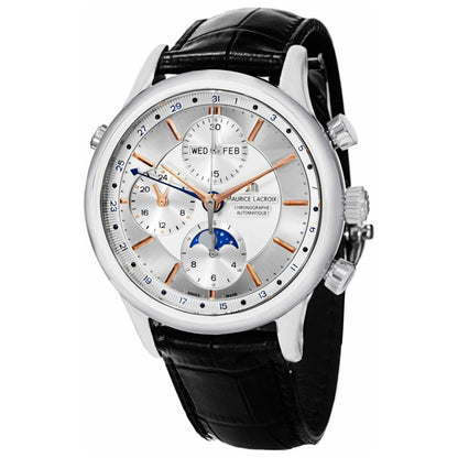 Front view of Maurice Lacroix Les Classiques Men's Automatic Watch LC6078-SS001-131-1