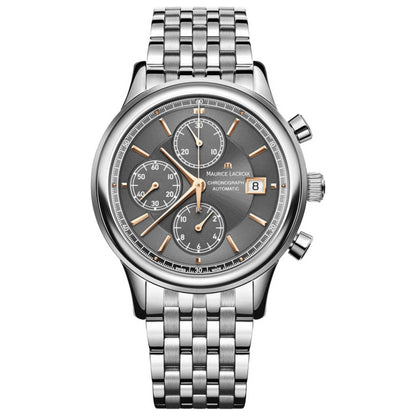 Front view of Maurice Lacroix Les Classiques Men's Automatic Watch LC6158-SS002-330-1