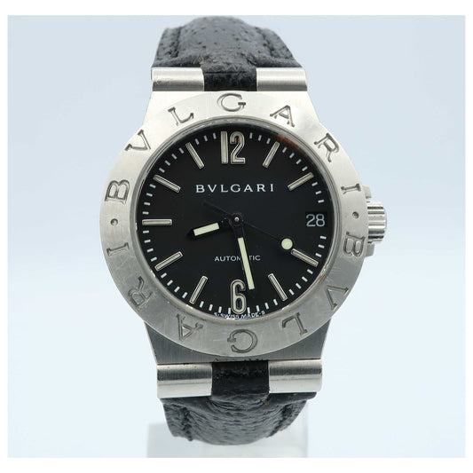 Front view of Bulgari Diagono Women's Automatic Watch LCV29SLD-SLN-PO