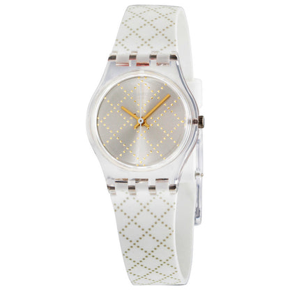 Front view of Swatch Materassino Women's Quartz Watch LK365