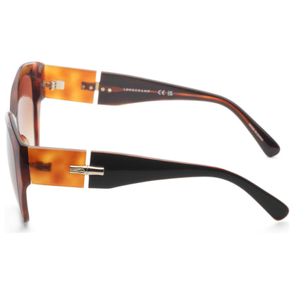 Left view of Longchamp Women's Sunglasses LO712S-011-57