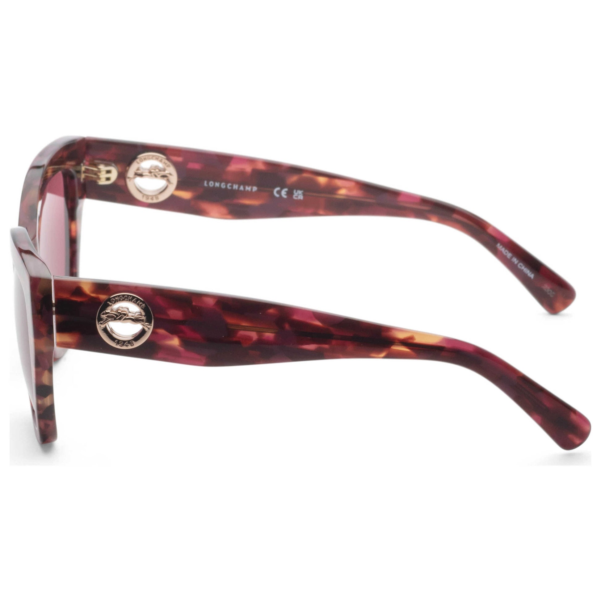 Left view of Longchamp Women's Sunglasses LO741S-606-55